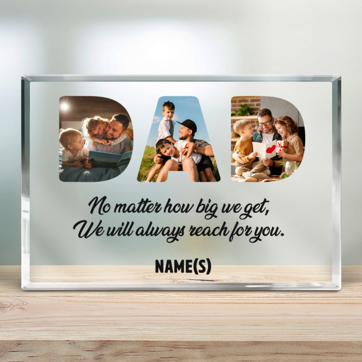 Personalized Photo Gift For Dad Father's Day Acrylic Plaque 