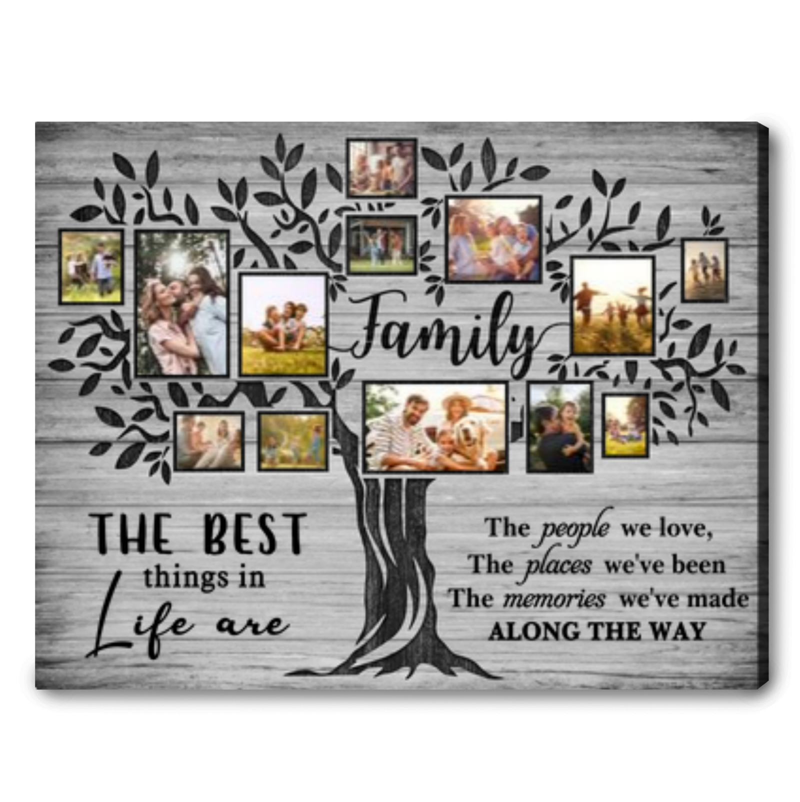 Customized Family Photo Tree Canvas Sentimental Housewarming Gift