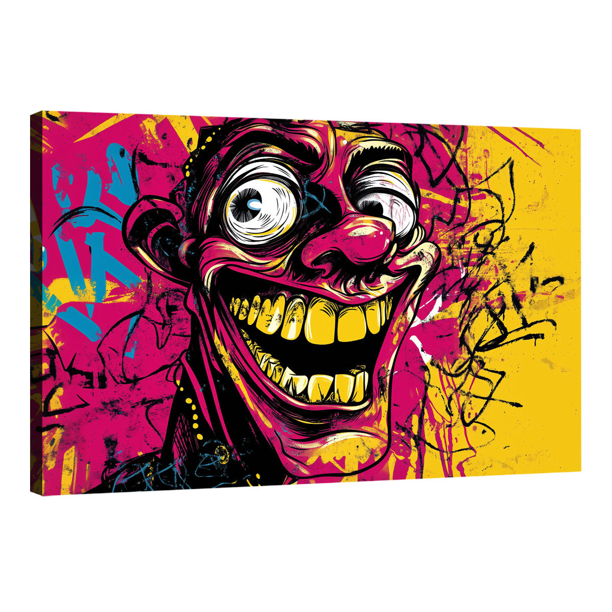 Psychedelic Laughter Burst Canvas Print