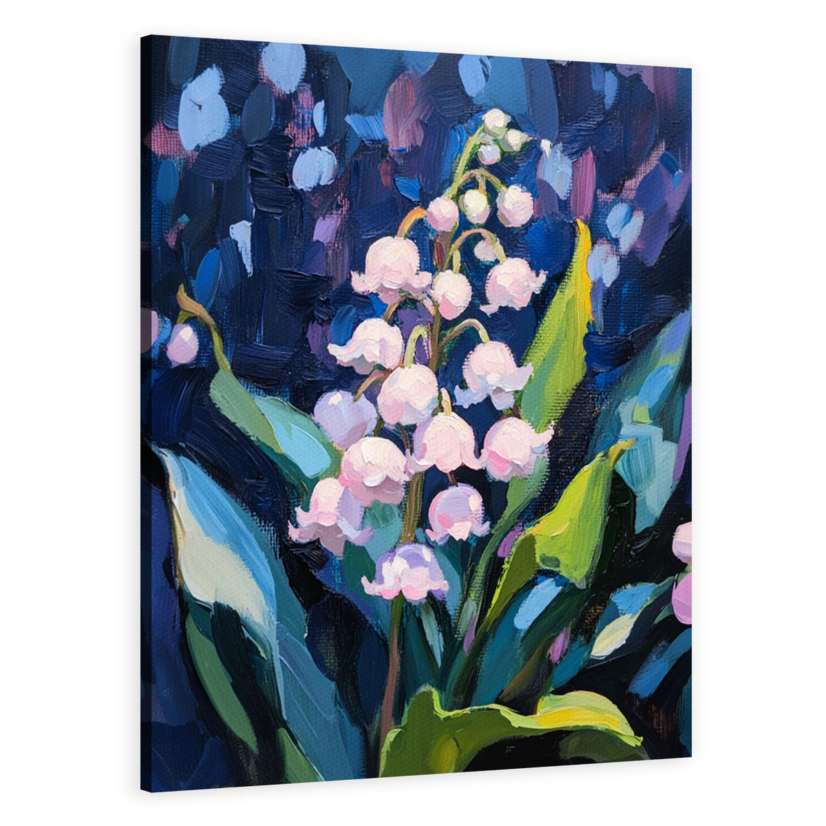 Delicate Lily-of-the-Valley Oil Painting Canvas Wall Art