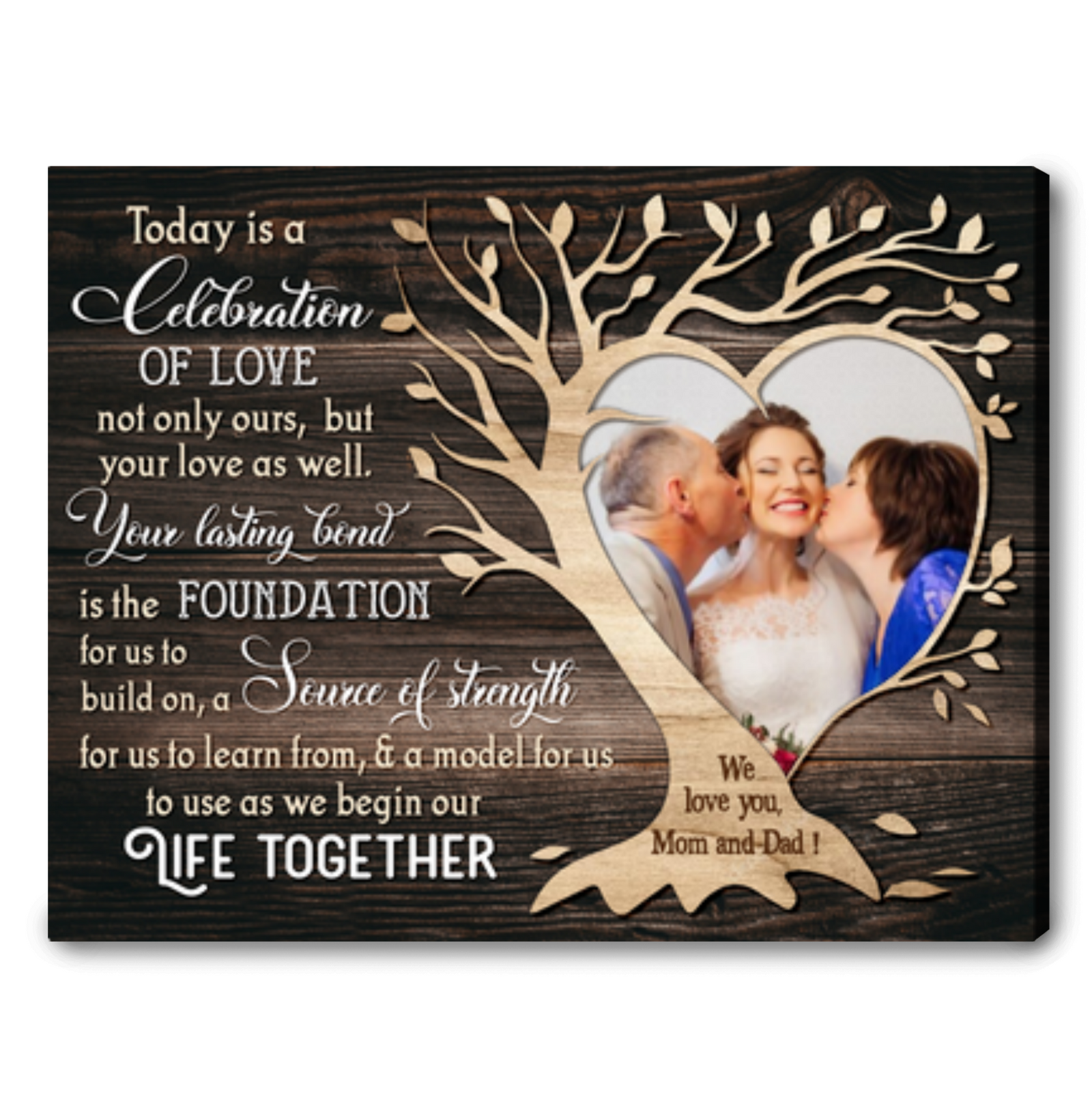 Personalized Wedding Gift For Parents Bride Wedding Gift To Mom And Dad