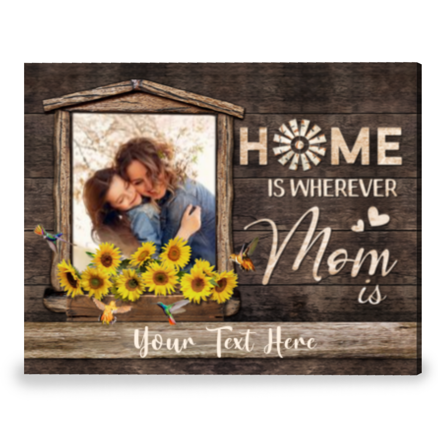 Meaningful Gift For Mom On Mother's Day Personalized Photo Canvas Wall Art