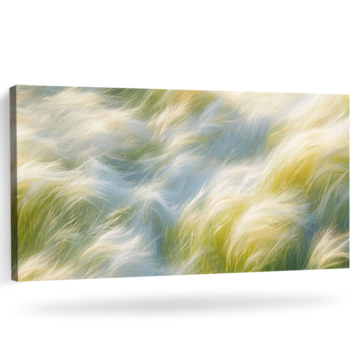 Whispers of Grass Impressionism Abstract Canvas Wall Art