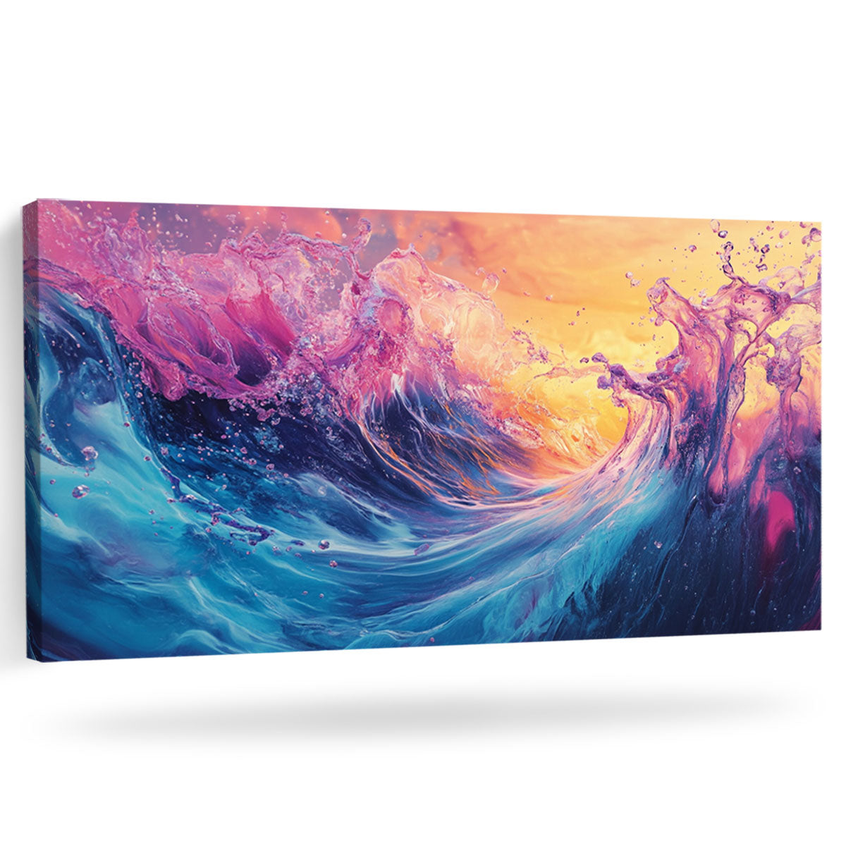 Oceanic Modern Abstract Canvas Wall Art for Living Room