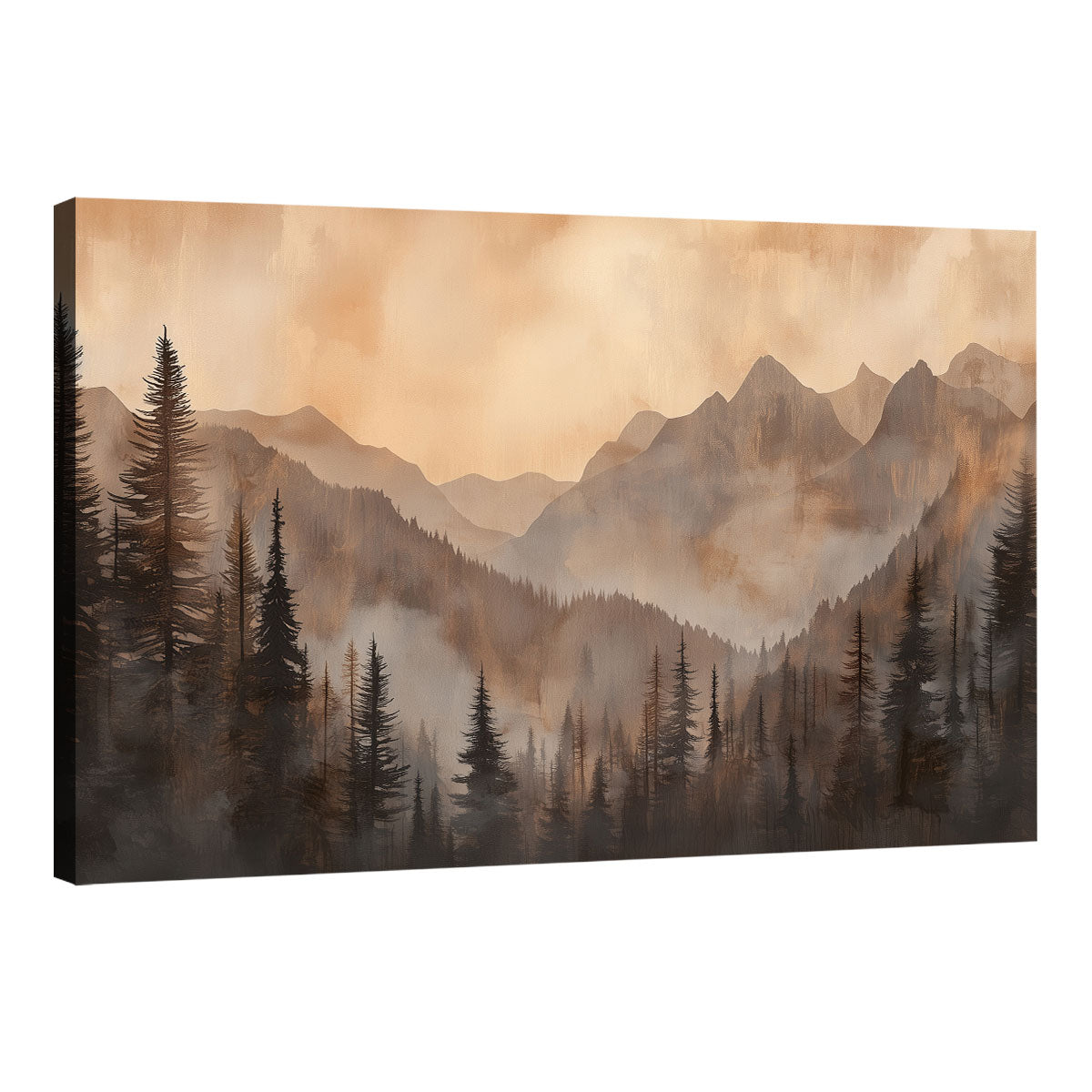 Incoming Tide Aerial View Canvas Beach Wall Art