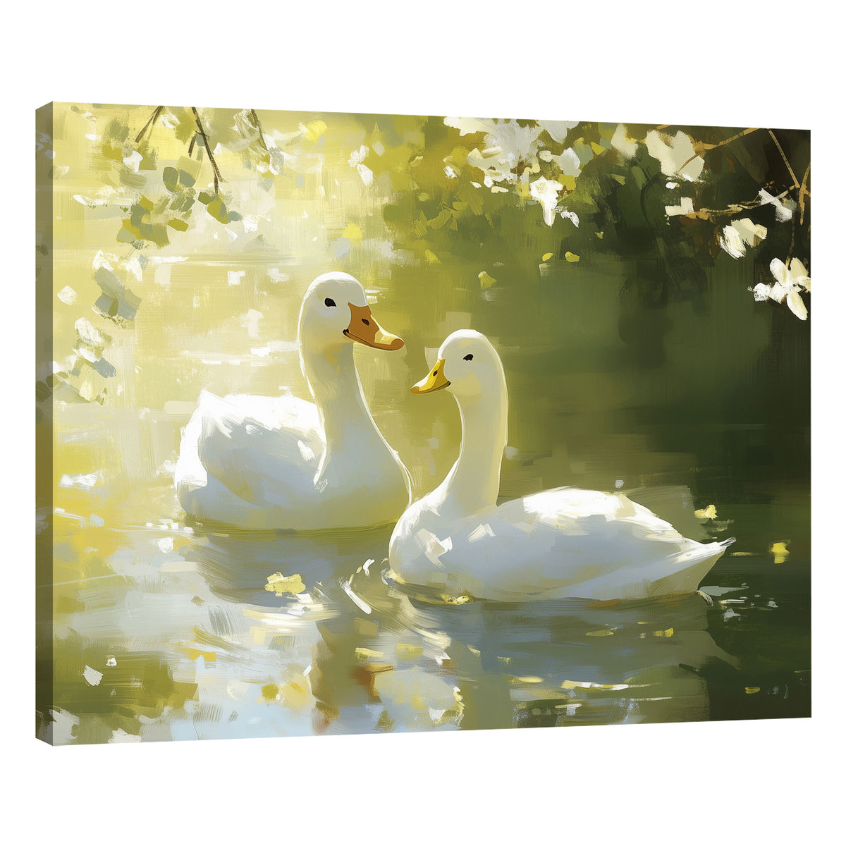 Tranquil Waters Companions Duck Painting