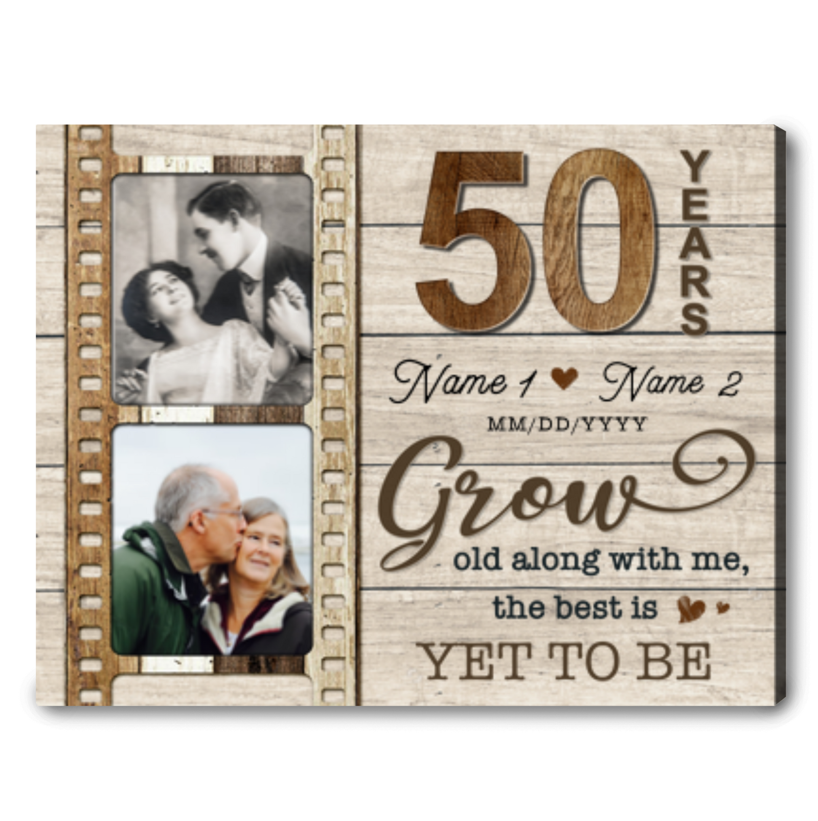 50th Anniversary Gift For Parents Golden Wedding Anniversary Gift