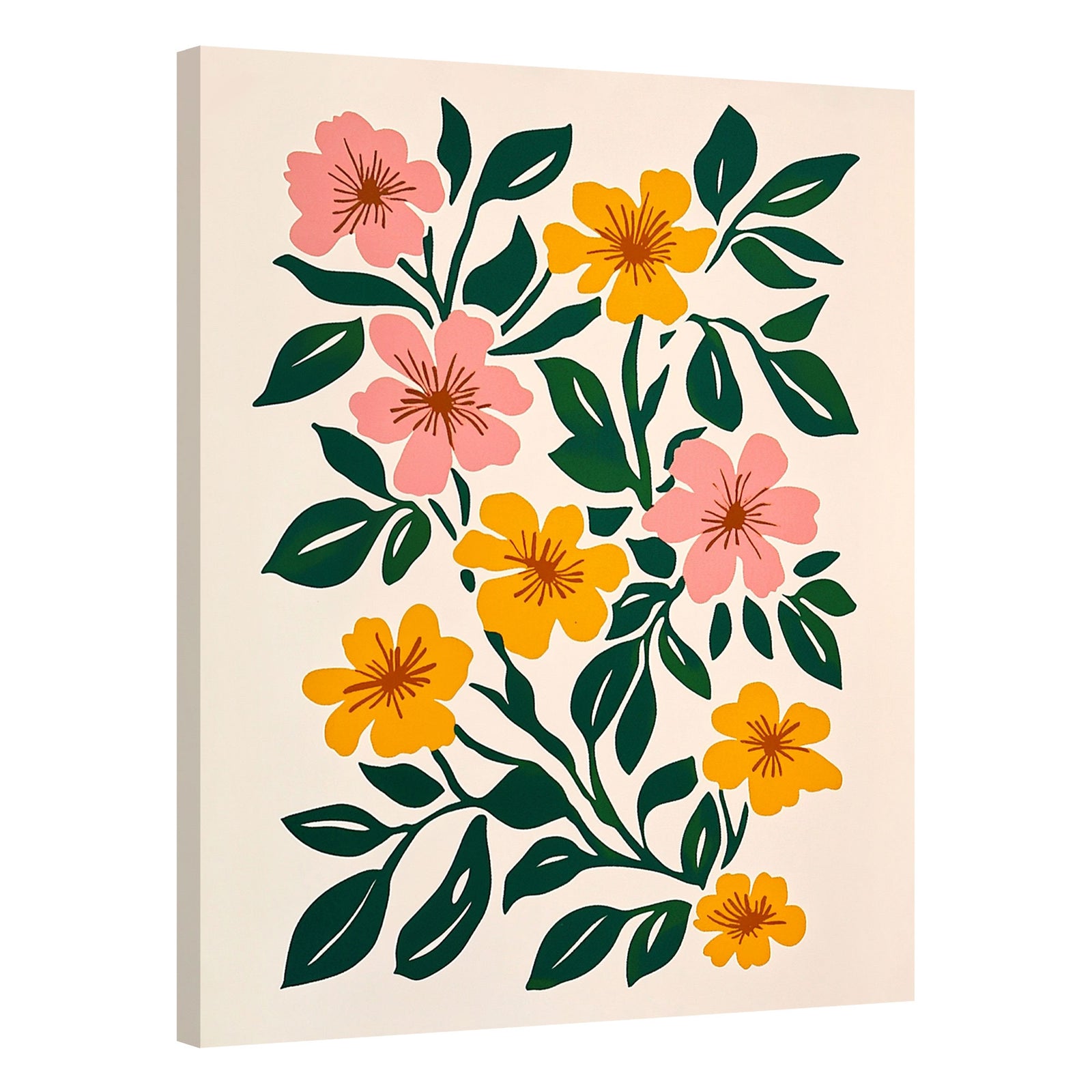 Flower Arrangement Canvas Boho Wall Decor