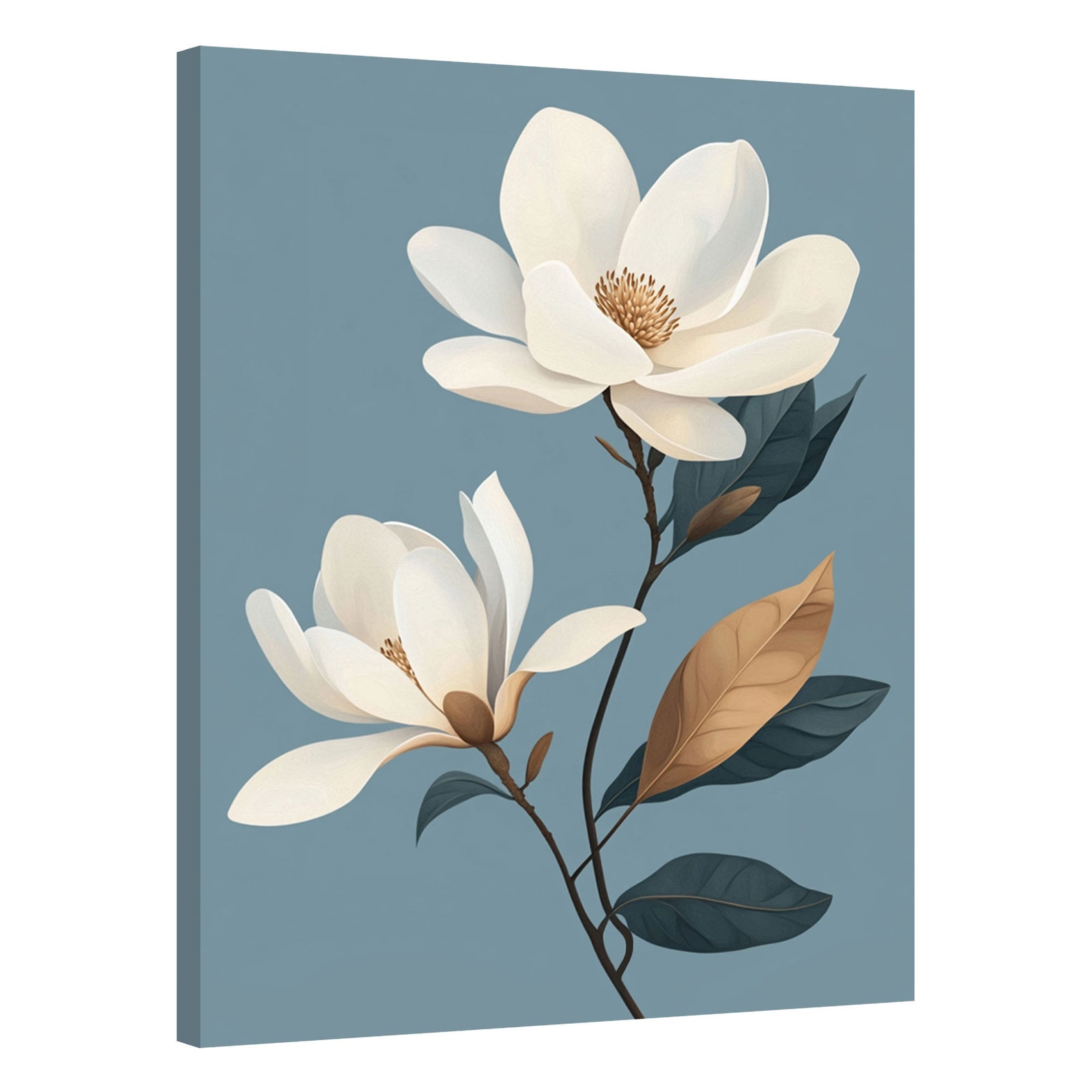 Ivory Magnolia Modern Wall Artwork