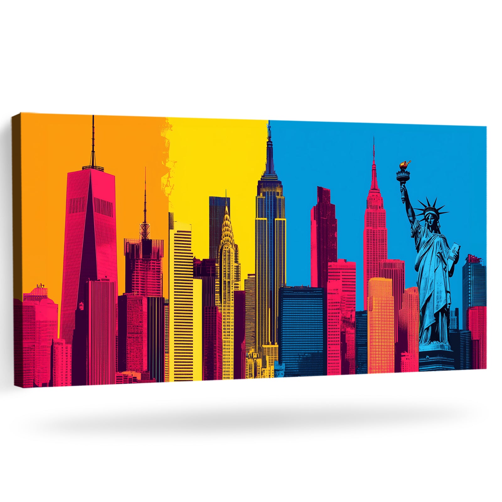 Pop Art New York City Landmarks Canvas Wall Art