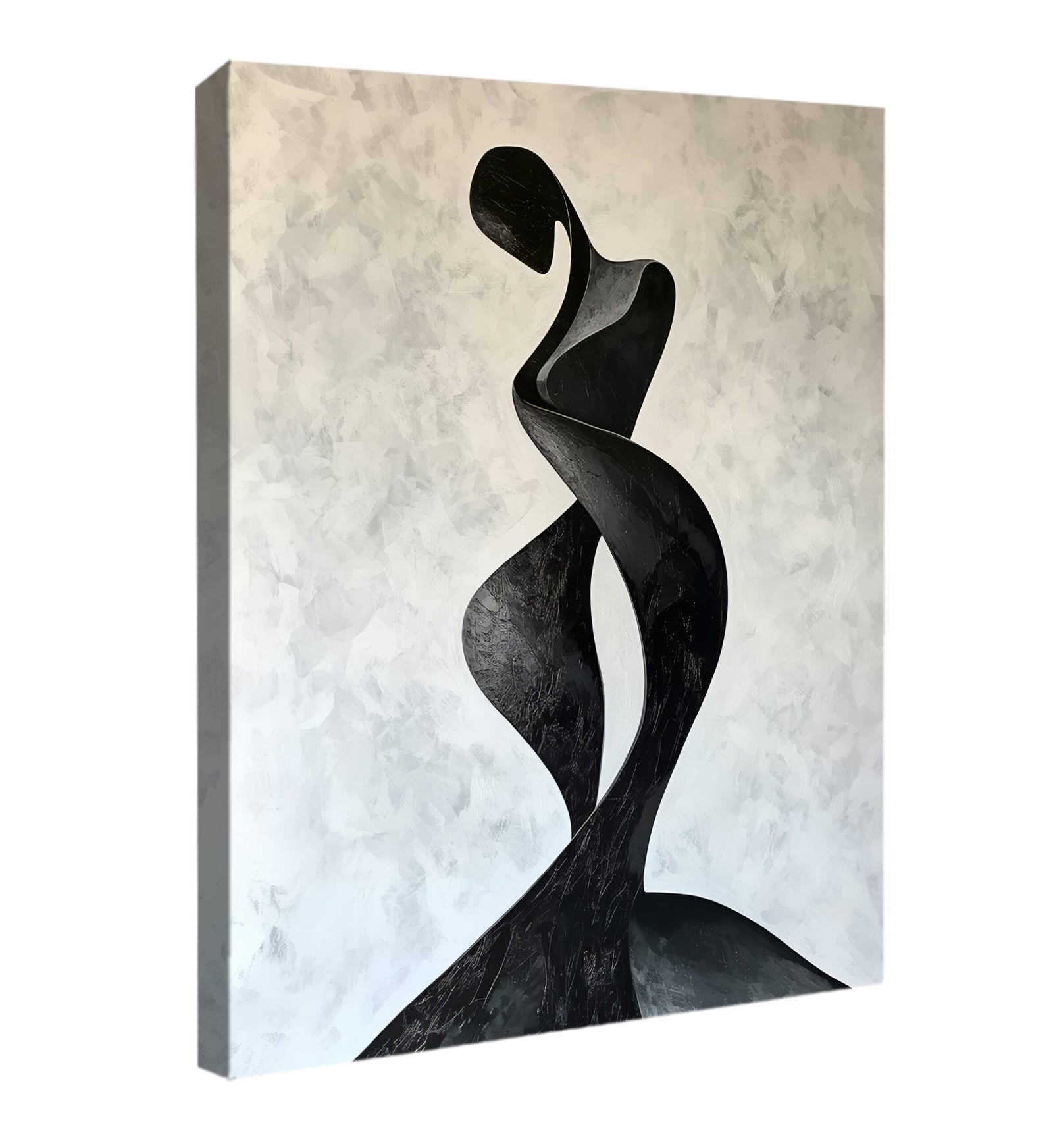 Abstract Embrace Minimalist Canvas Wall Art