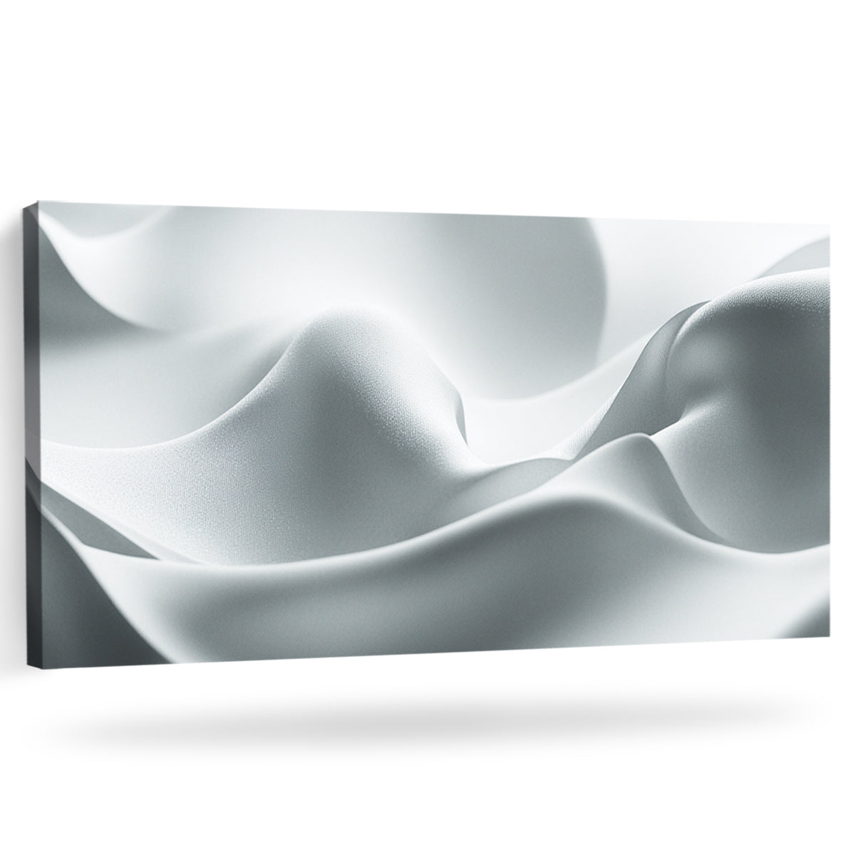 Silken Serenity Minimalist Abstract Canvas Wall Art for Living Room