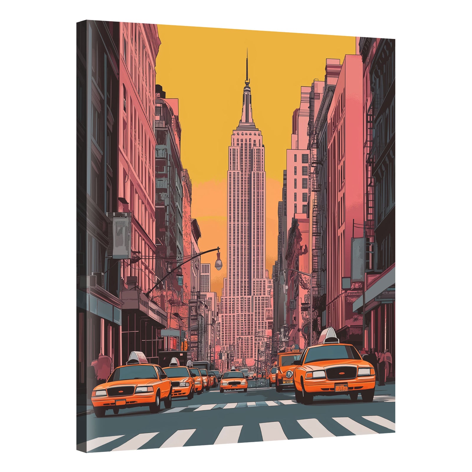New York City Landmark Vintage Artwork