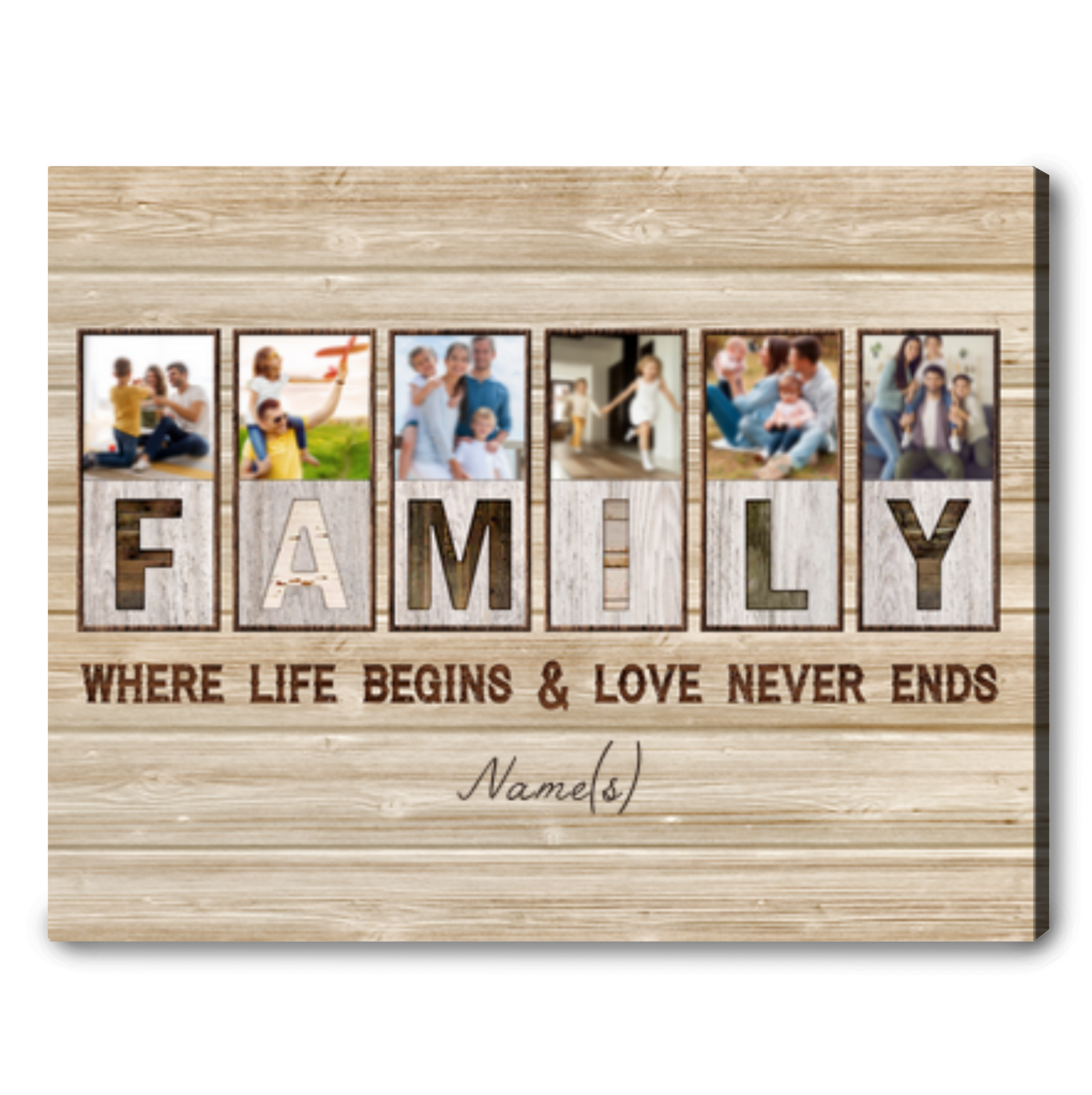 Personalized Family Gift Canvas Family Picture Wall Ideas