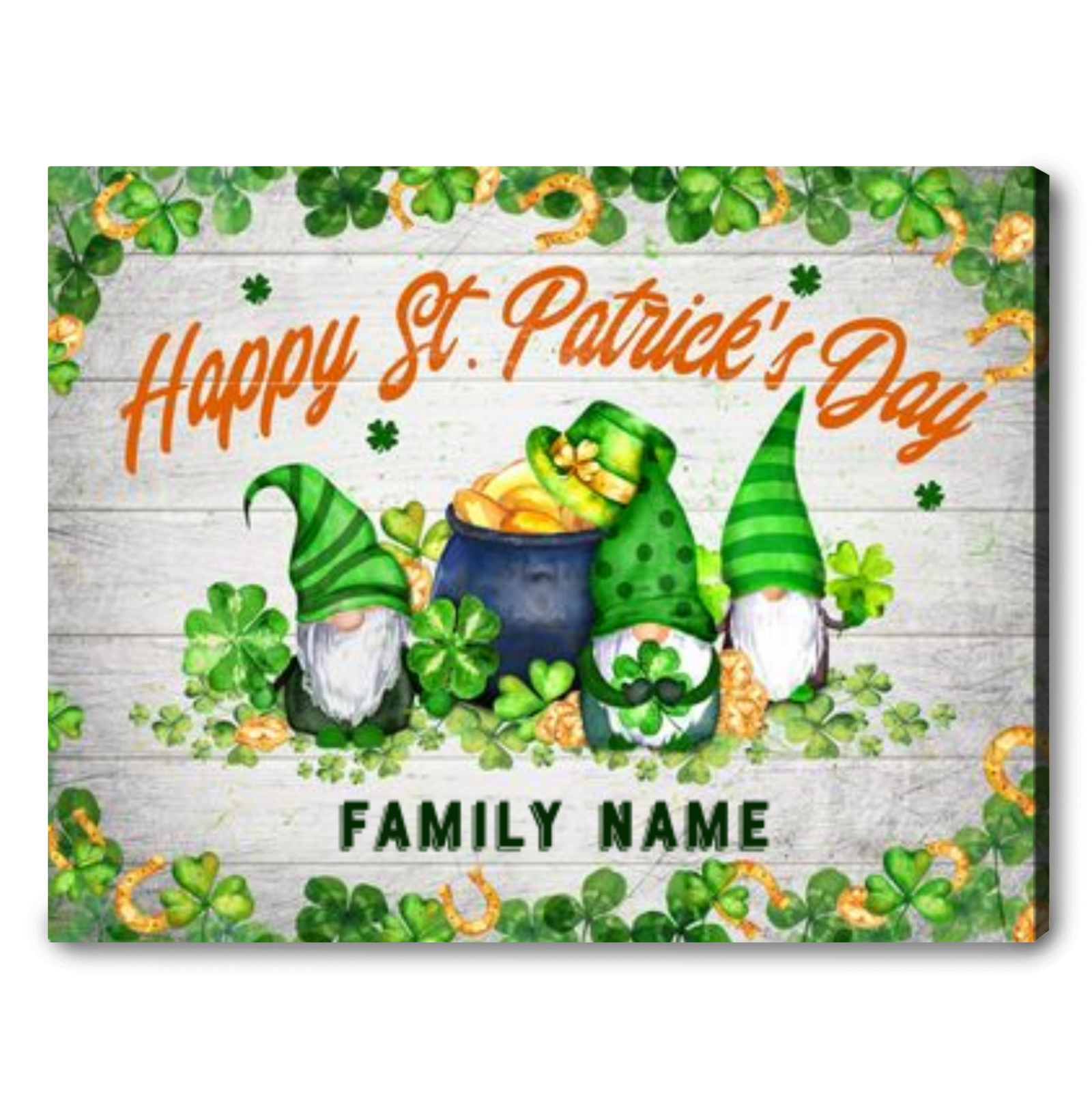 Unique St Patrick's Day Gift Idea Custom Happy Saint Patrick's Day Wall Art