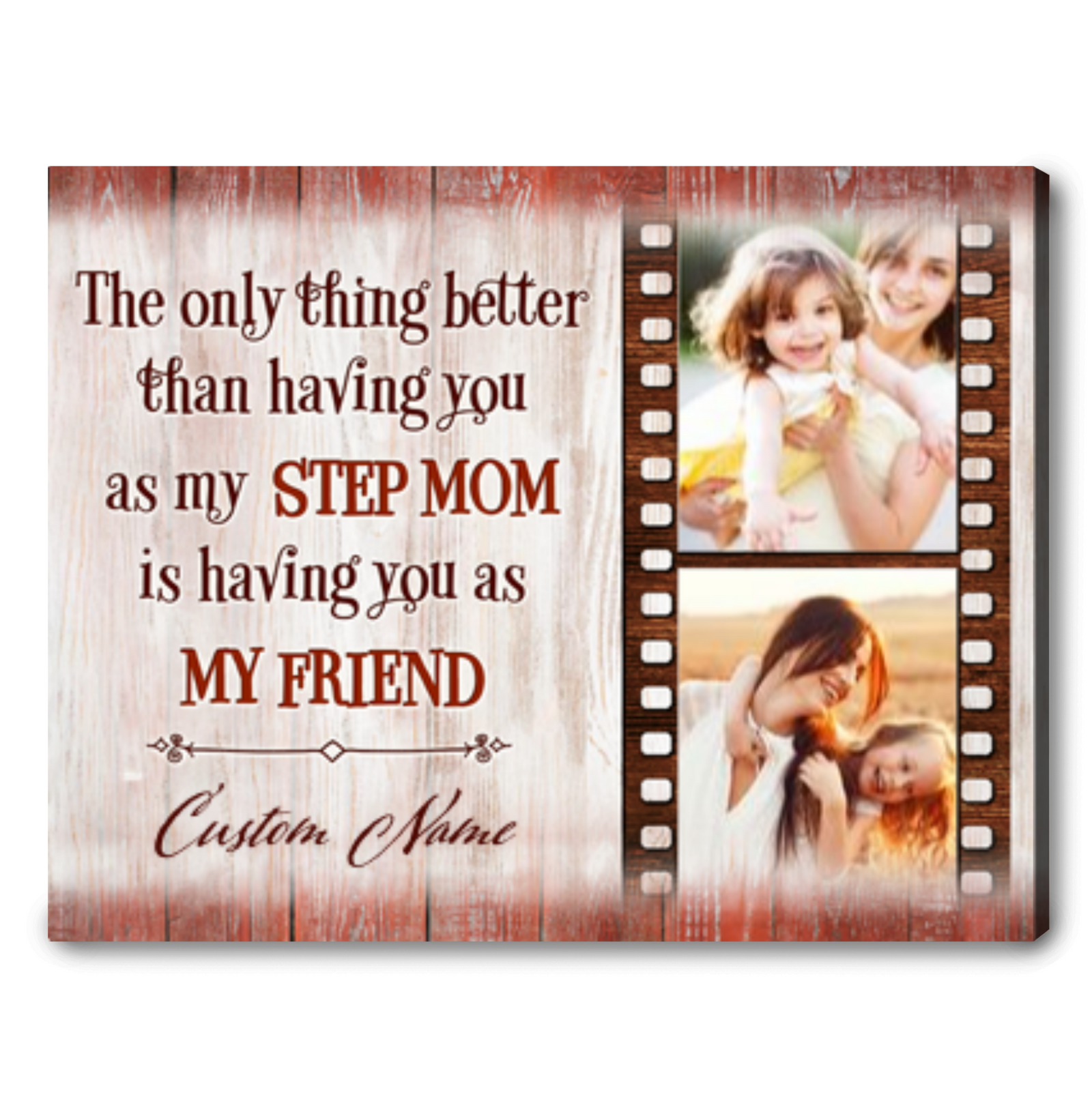 Christmas Gift For Stepmother Stepmom Gifts For Mother's Day Step Mom Canvas Gifts