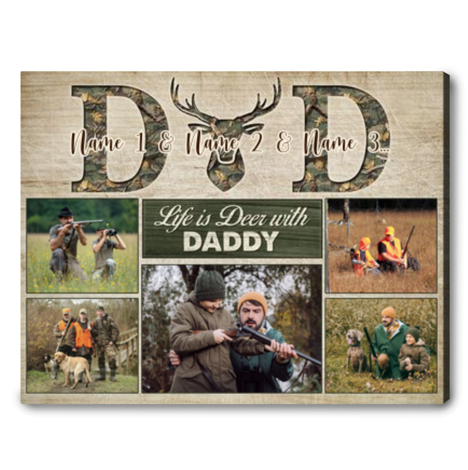 Personalized Deer Hunting Gift For Daddy Father's Day Gift For Dad Hunter