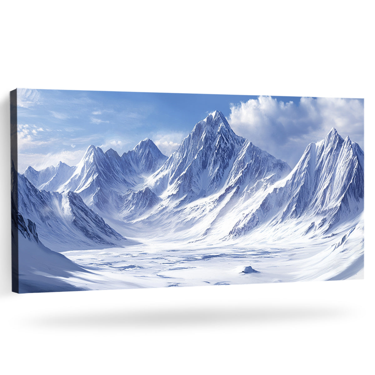 Majestic Peaks Landscape Abstract Canvas Wall Art