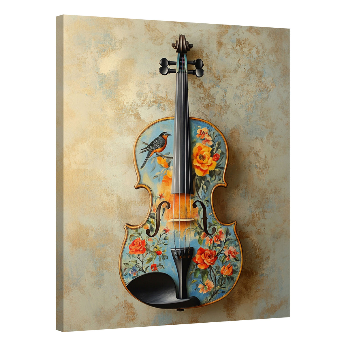 Songbird Violin Modern Wall Artwork
