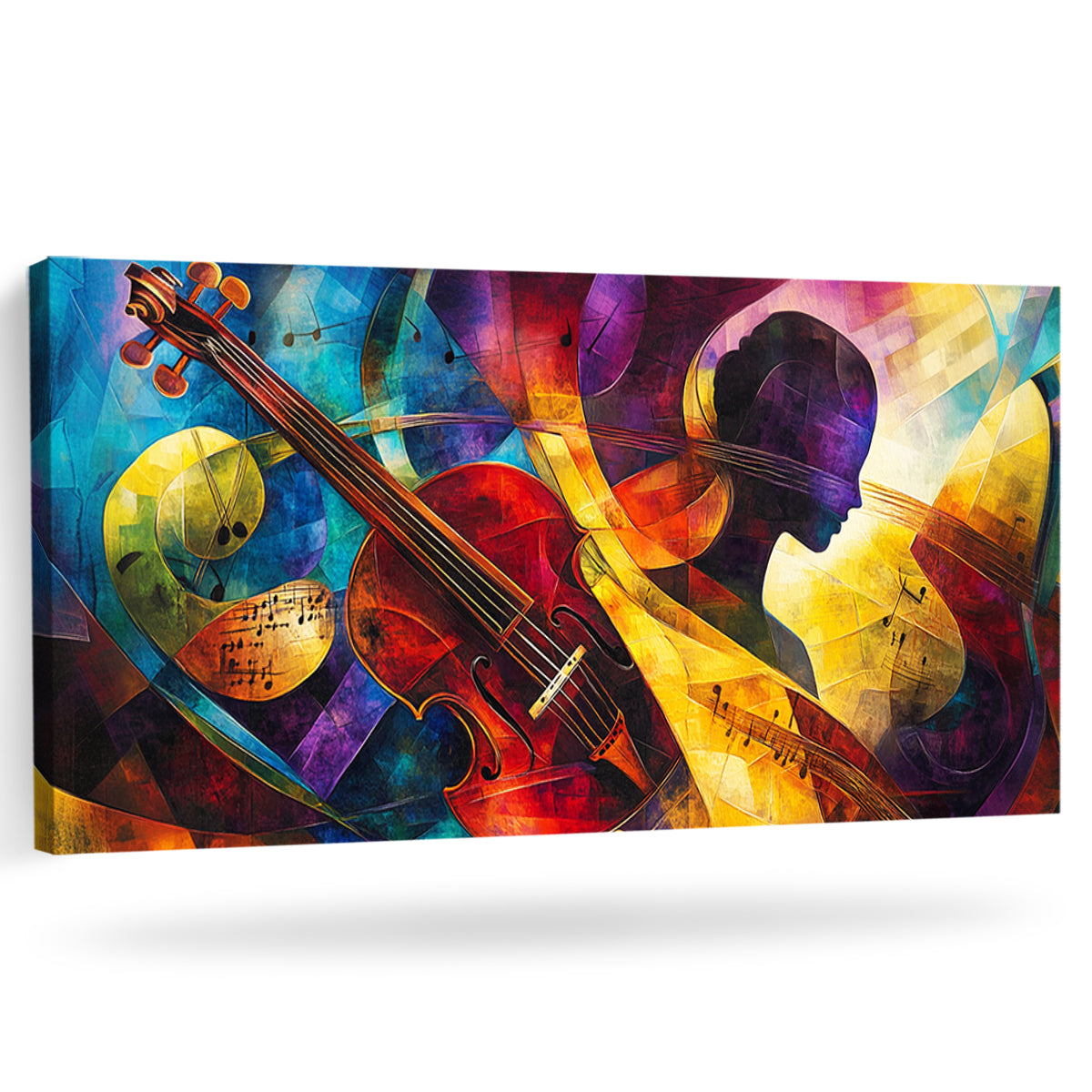 Symphony of Colors Colorful Abstract Canvas Wall Art