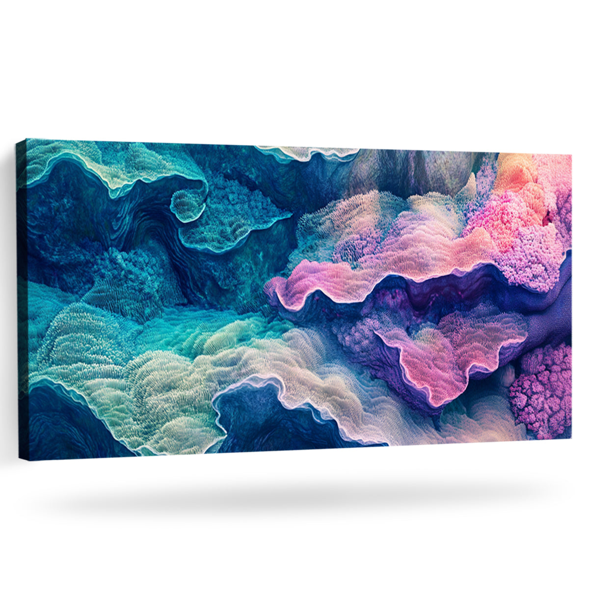 Serene Waves Surreal Abstract Canvas Wall Art for Living Room
