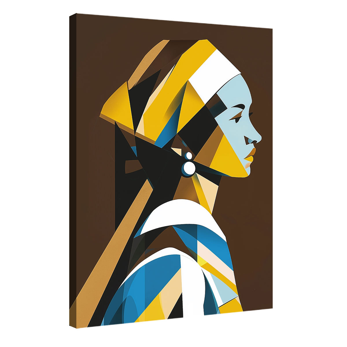 Geometric Art Beauty Abstract Woman Canvas