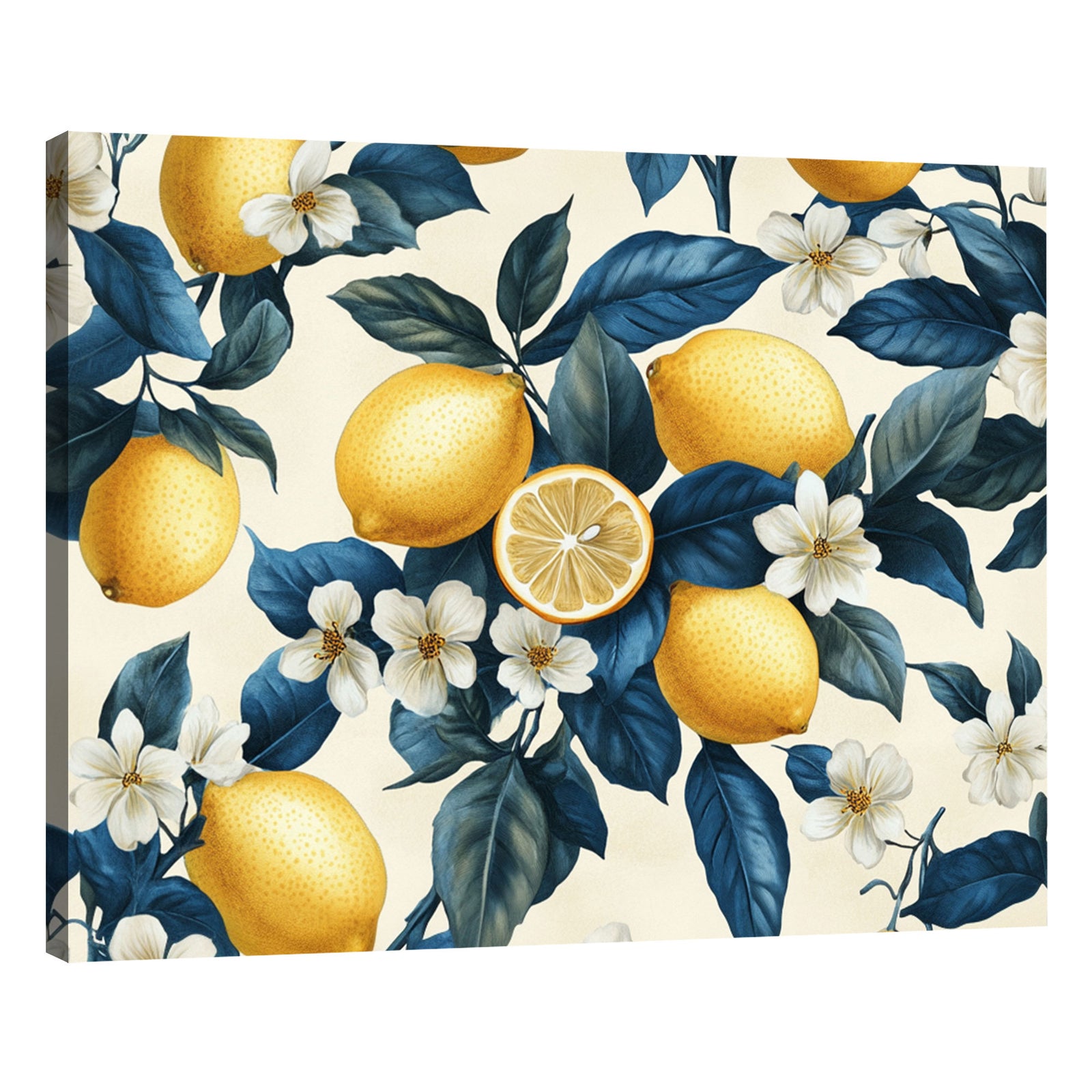 Lemon Garden Abstract Wall Art