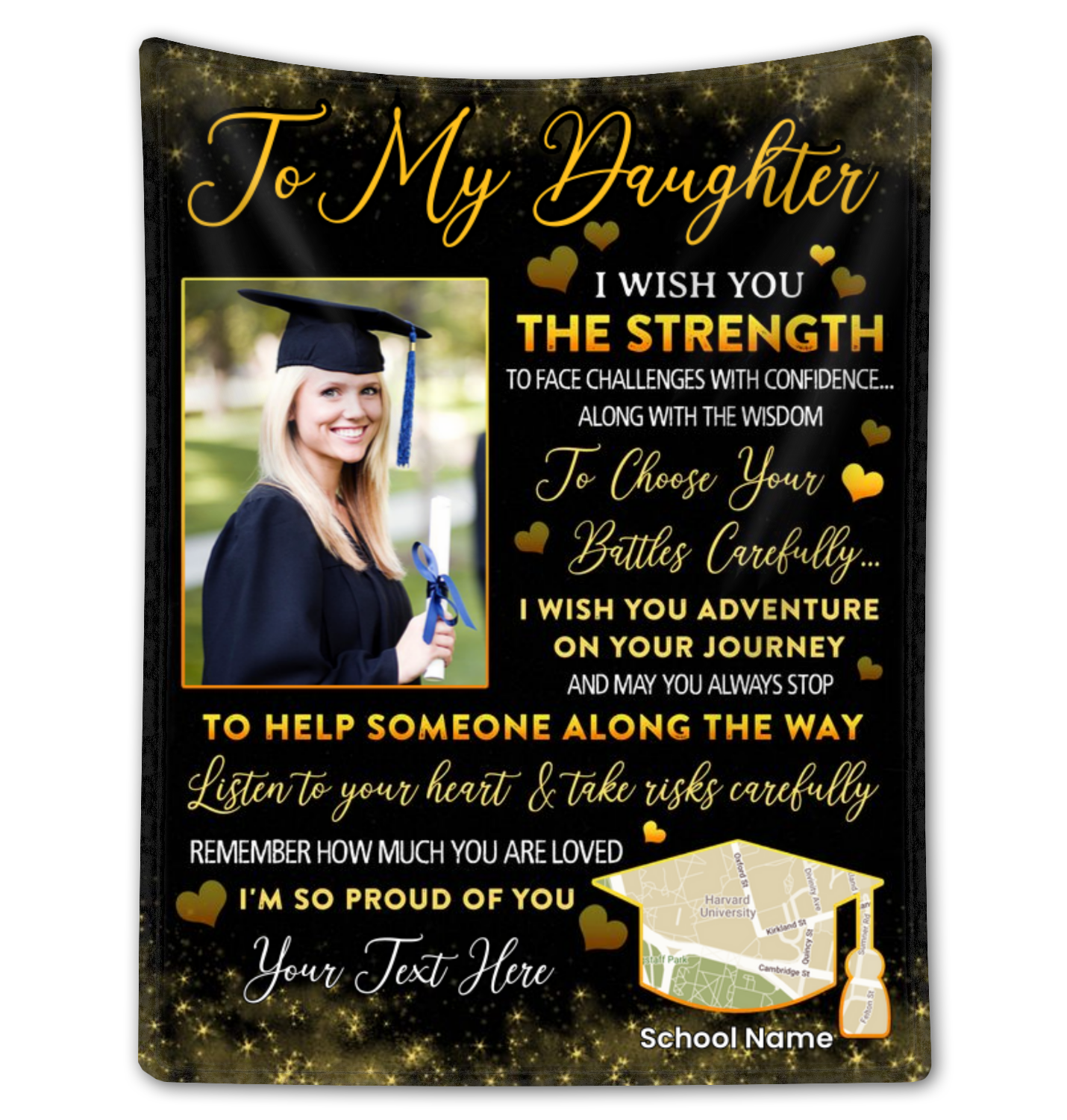 Customized Blanket For Graduation Best Graduation Gift From Mom