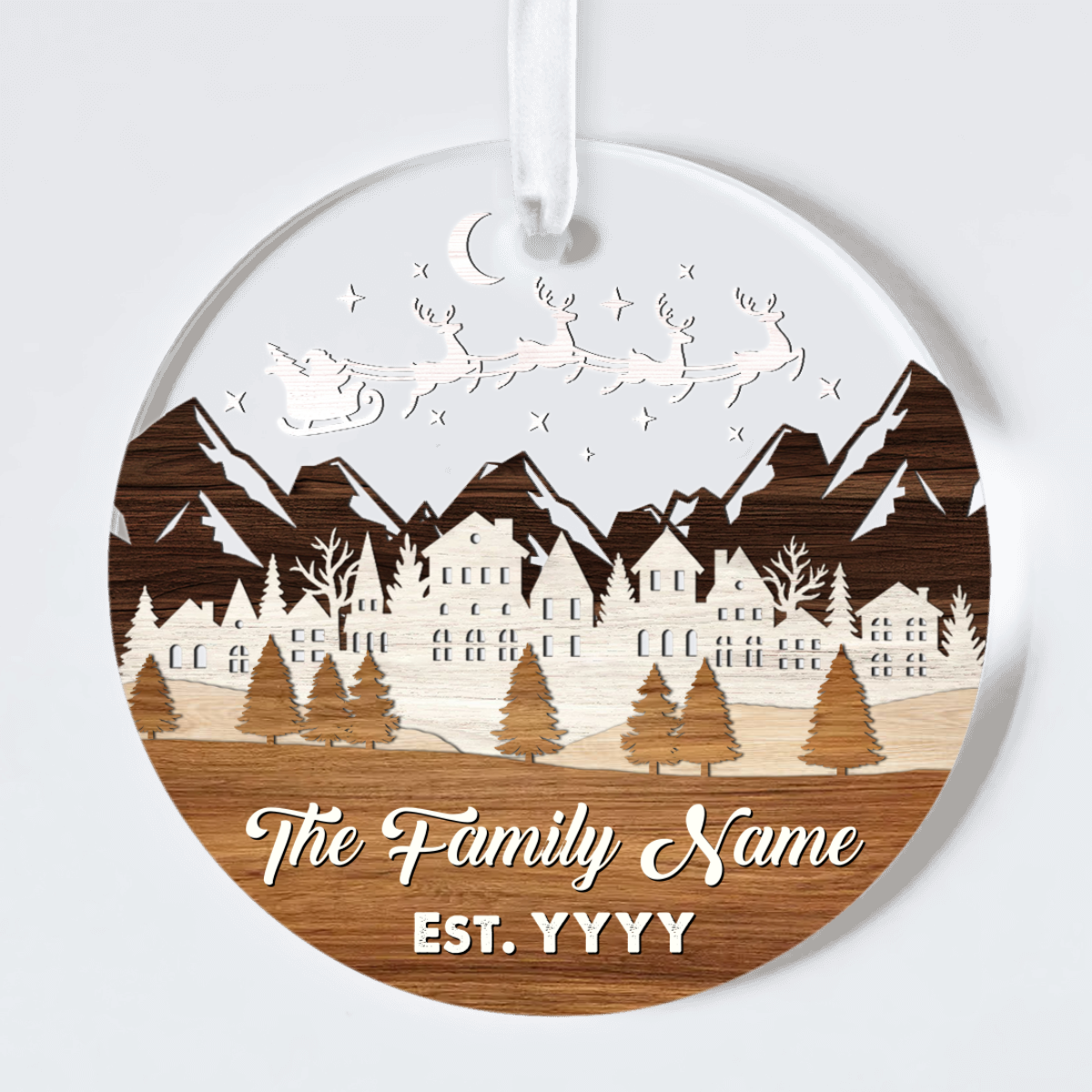 Personalized Family Christmas Ornament Unique Xmas Gift For Loved One