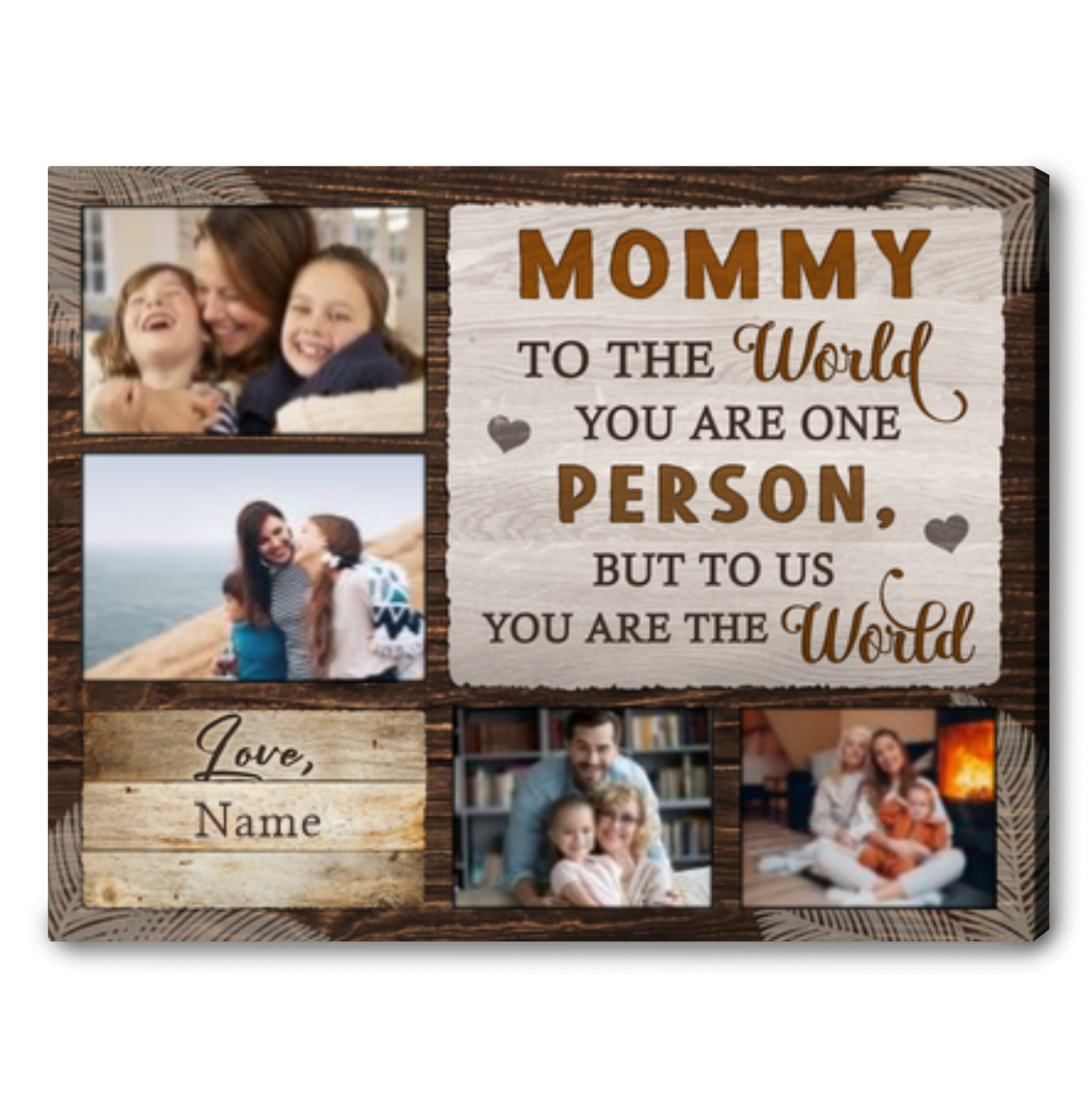 Mother's Day Canvas Art Gift Idea Personalized Photo Gift For Mom Canvas