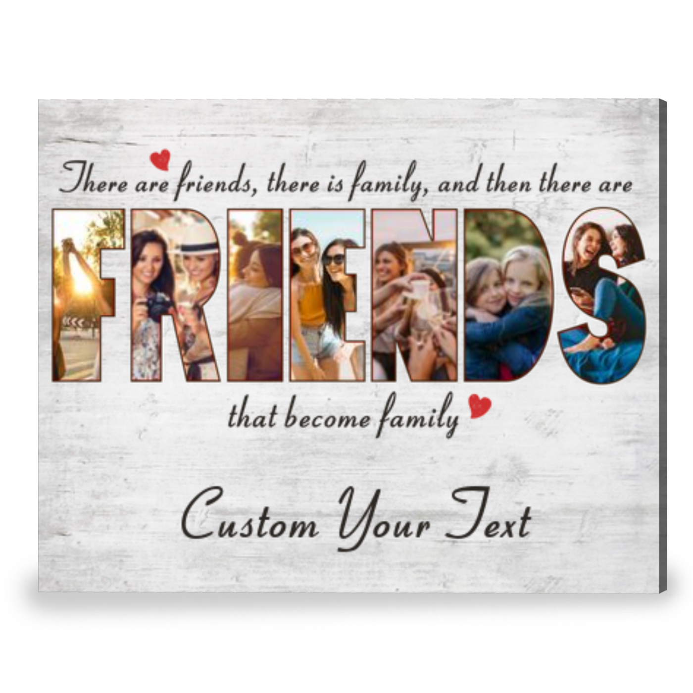 Personalized Gift For Best Friend Unique Friendship Gift Canvas Print
