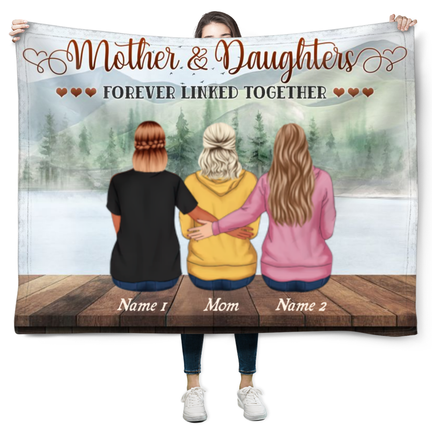 Custom Blanket Gift For Mother Special Mother's Day Gift From Daughter