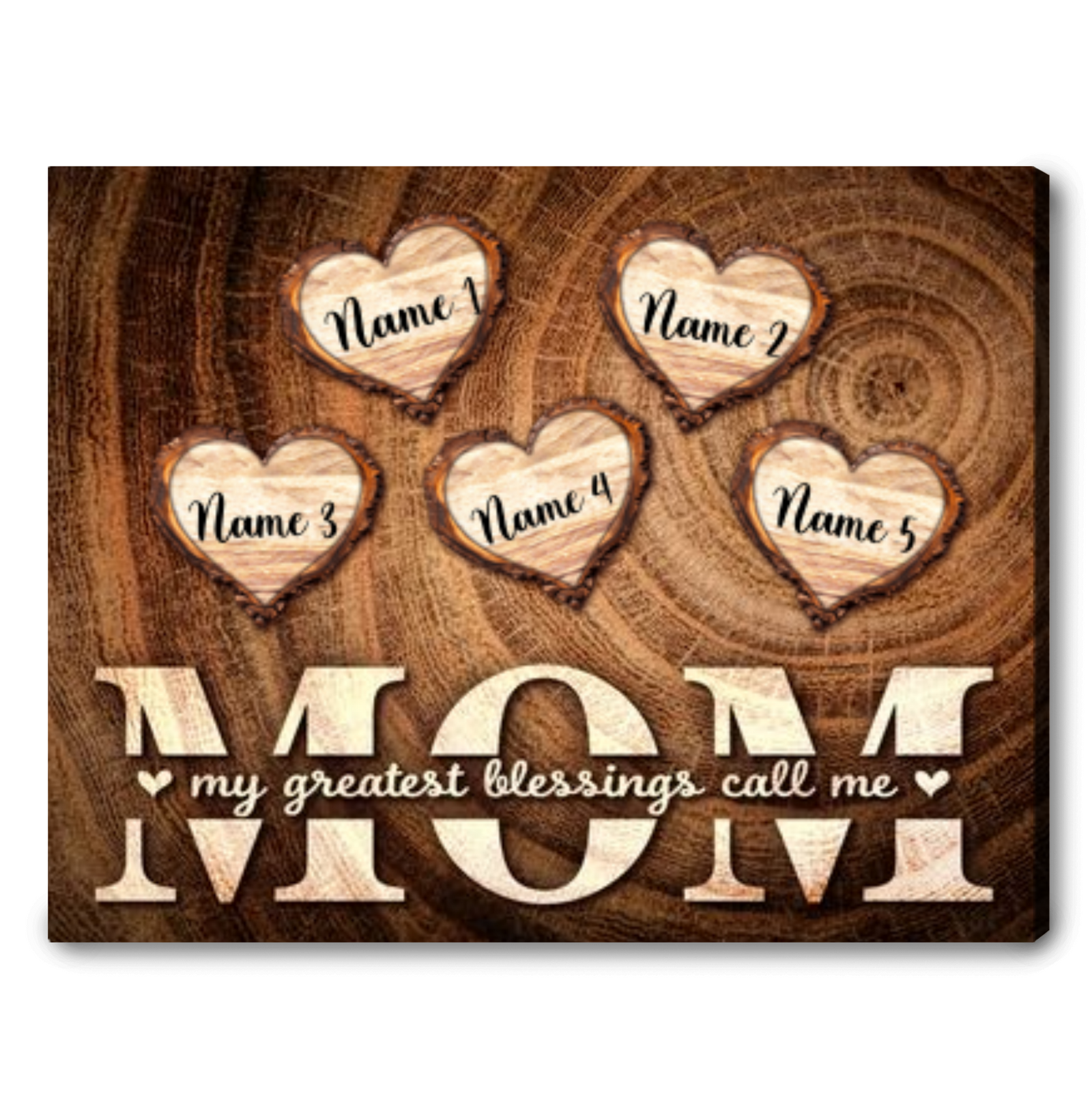 Personalized Gift For Mom Loving Mother's Day Canvas Wall Art