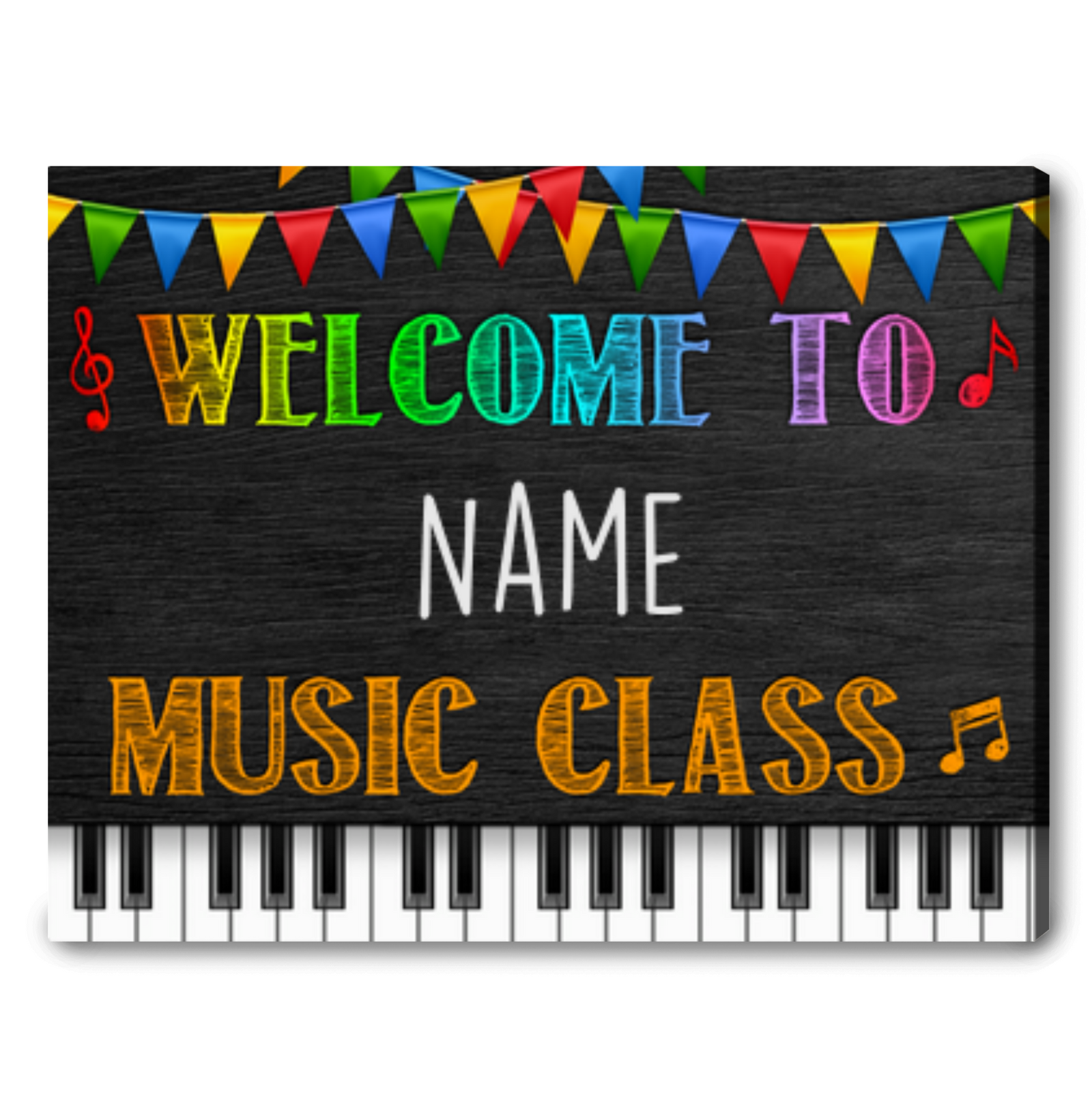 Music Teacher Classroom Wall Art Back To School Custom Canvas 