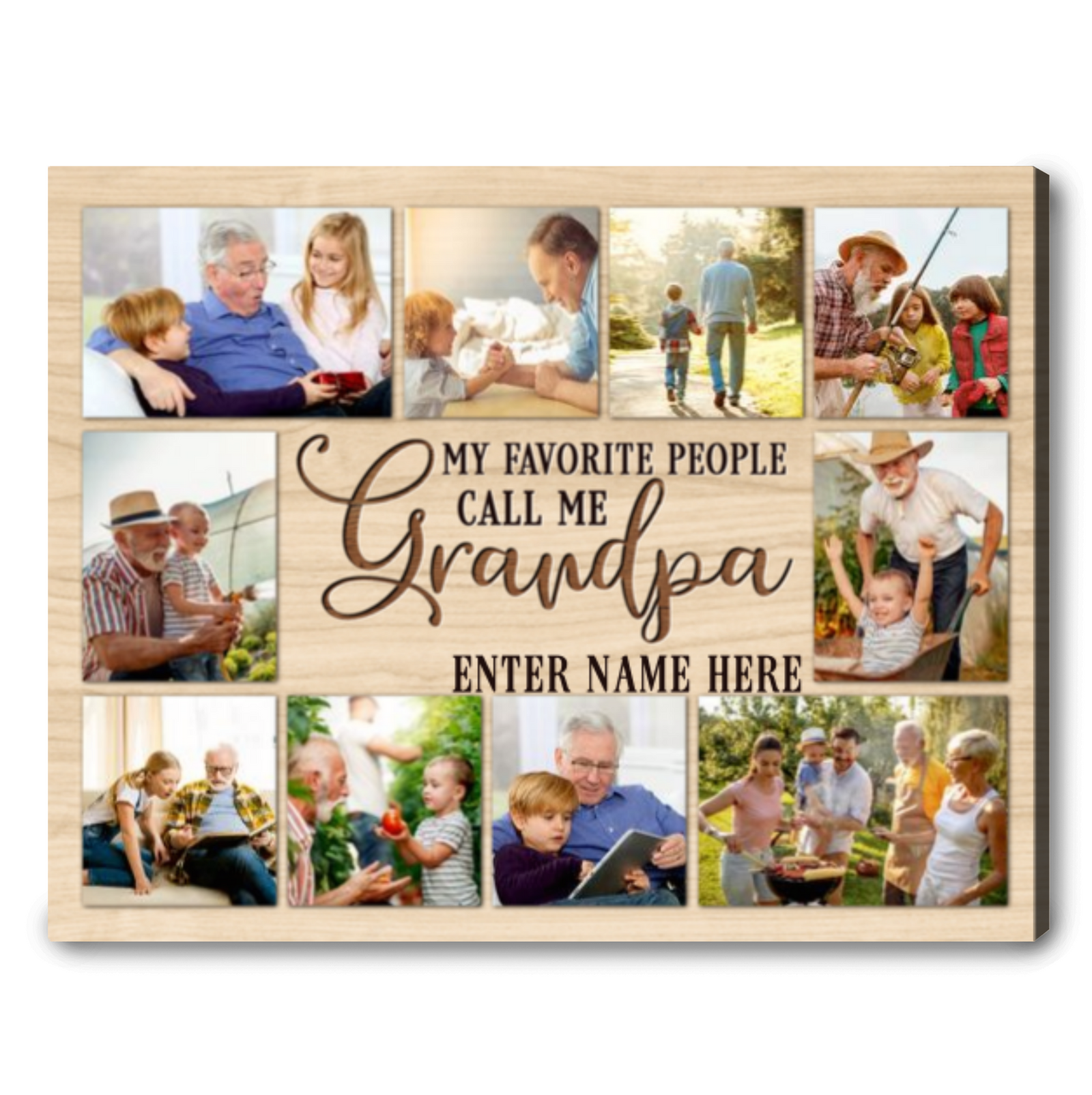 Great Grandpa Gifts My Favorite People Call Me Grandpa Photo Collage Ohcanvas  