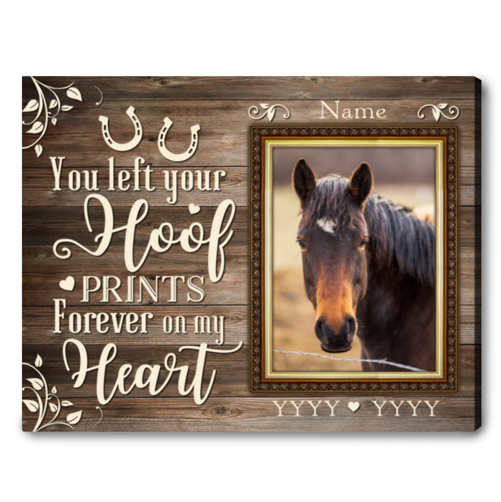 In Loving Memory Gifts Sympathy Gifts For Loss Of Horse Horse Wall Decor Ohcanvas