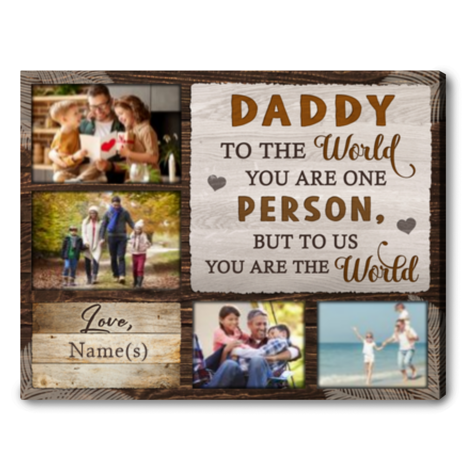 Personalized Gifts For Daddy What Are Good Dad Gifts Custom Photo Canvas Wall Art