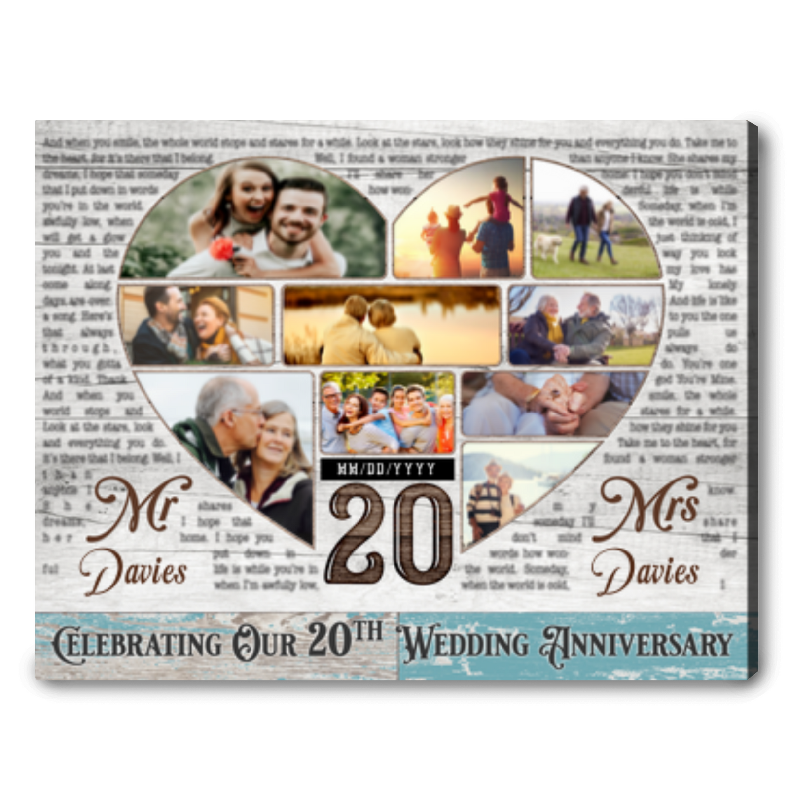 20th Wedding Anniversary Gift For Husband Gifts For 20th Wedding Anniversary
