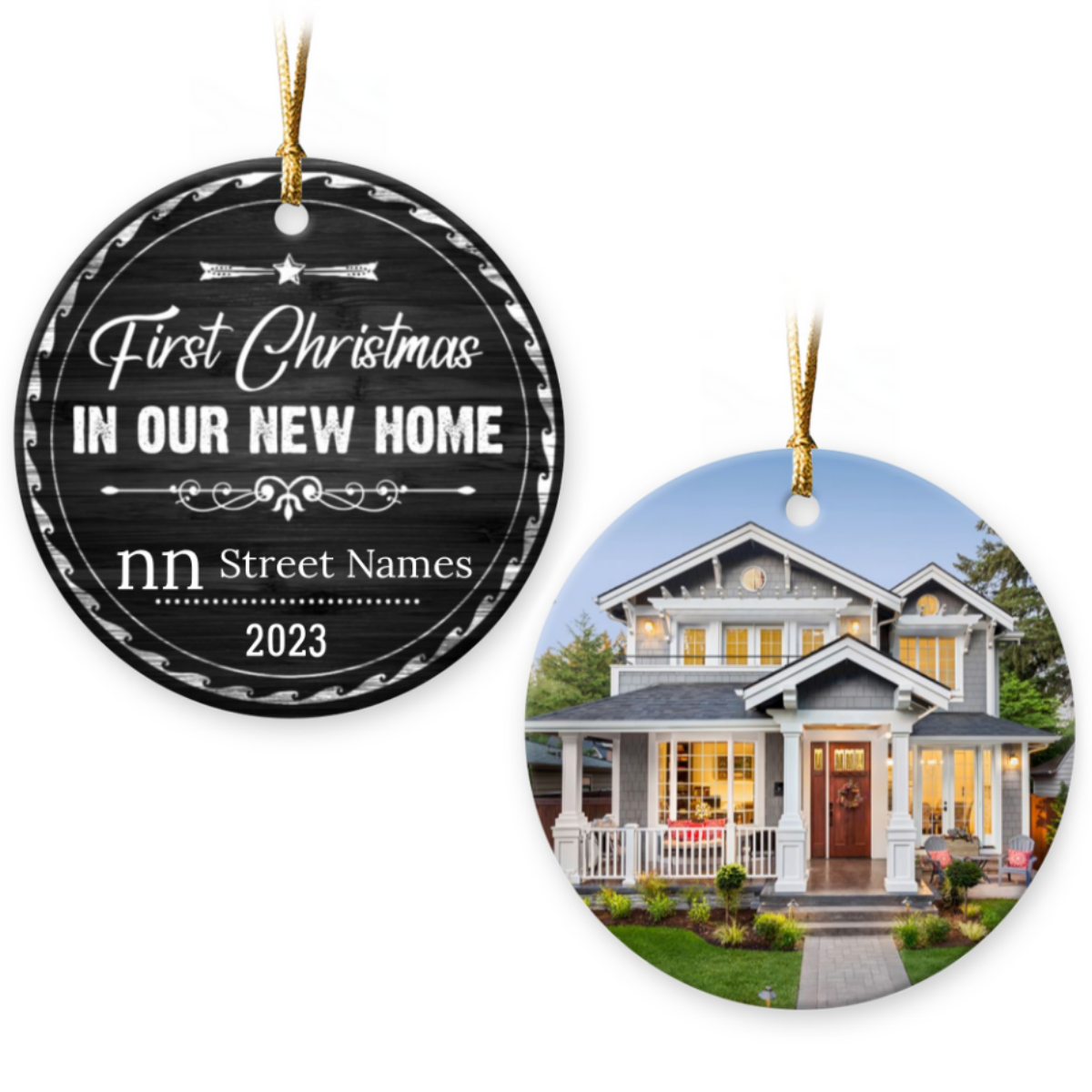 Personalized New Home Photo Ornament Housewarming Xmas Christmas Ornament 