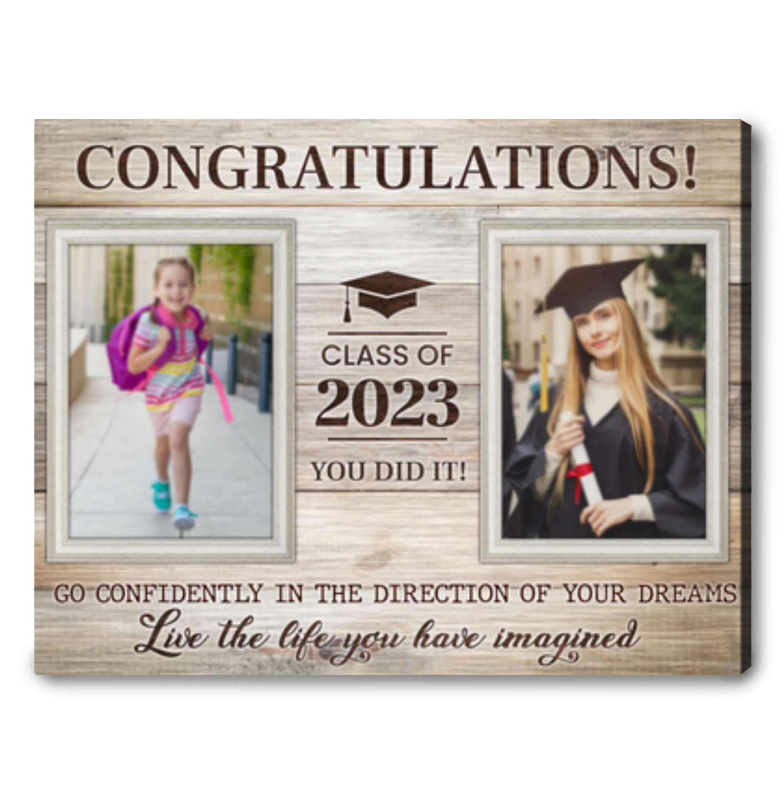 Personalized Congratulations Canvas Graduation Gift Ideas For Daughter