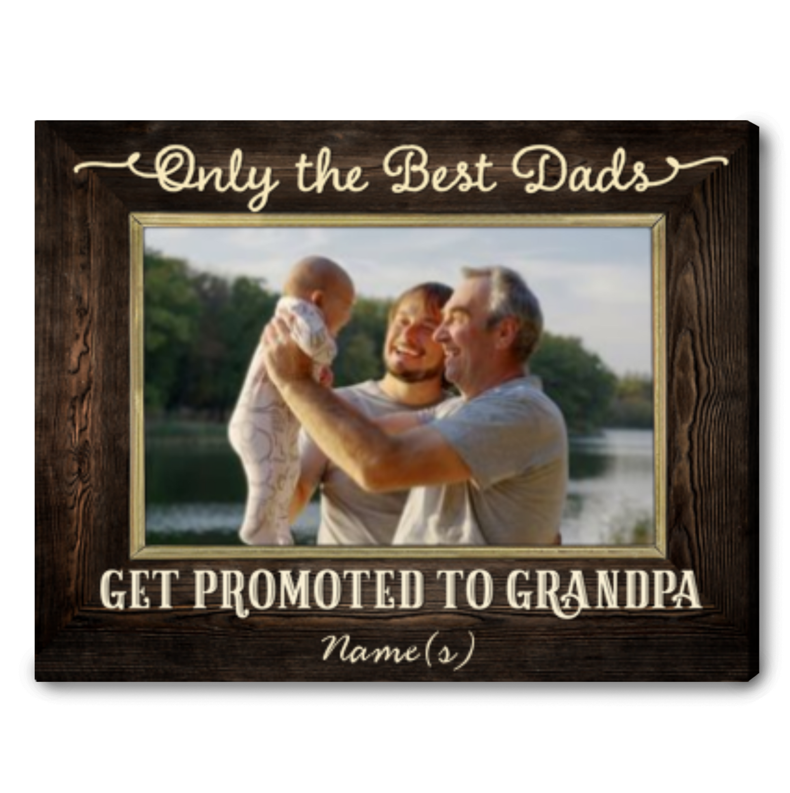 Father's Day Gifts For First Time Grandpa Canvas Personalized Prints