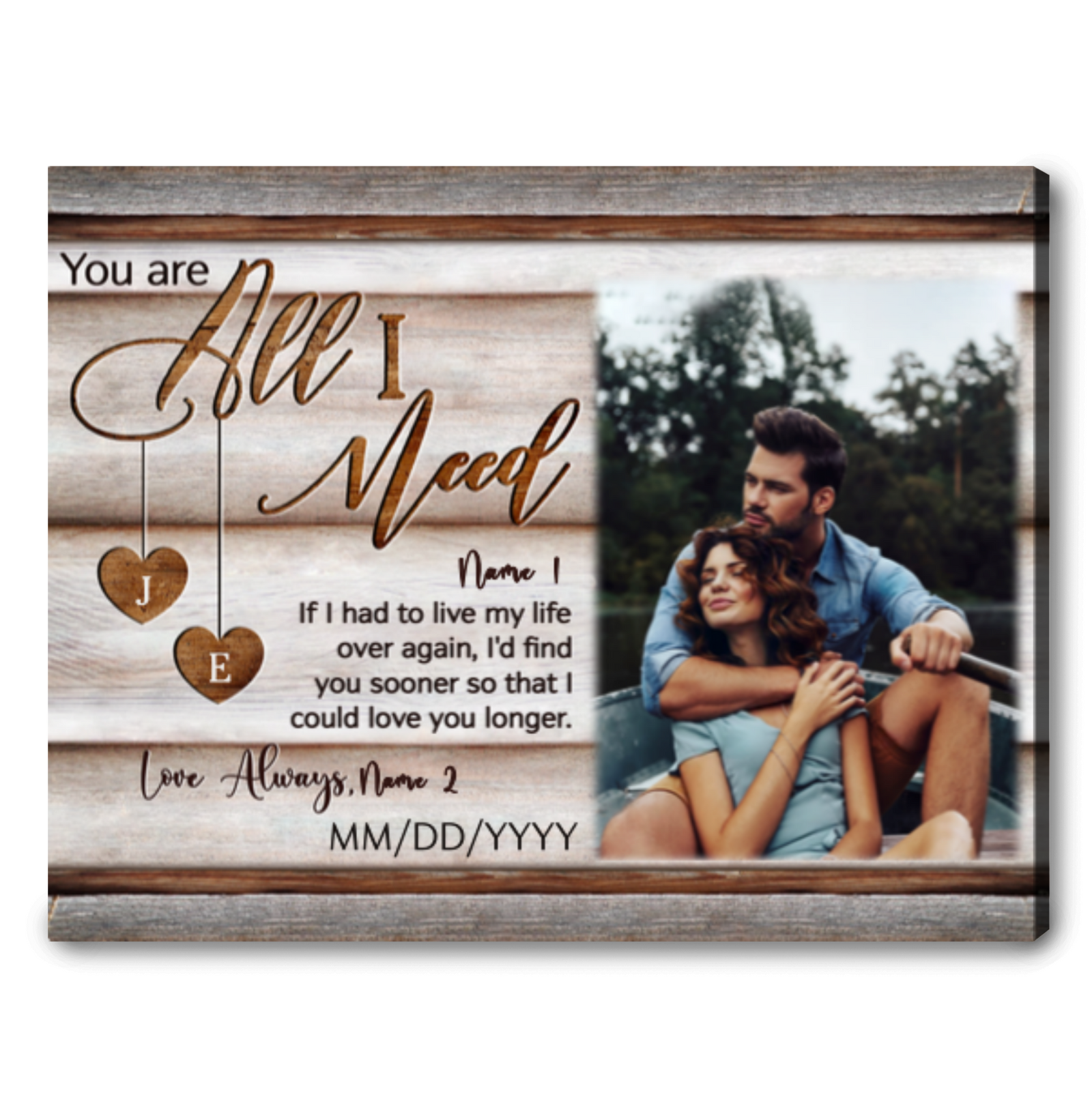 Unique Wedding Anniversary For Husband And Wife Custom Couple Gifts Ohcanvas  