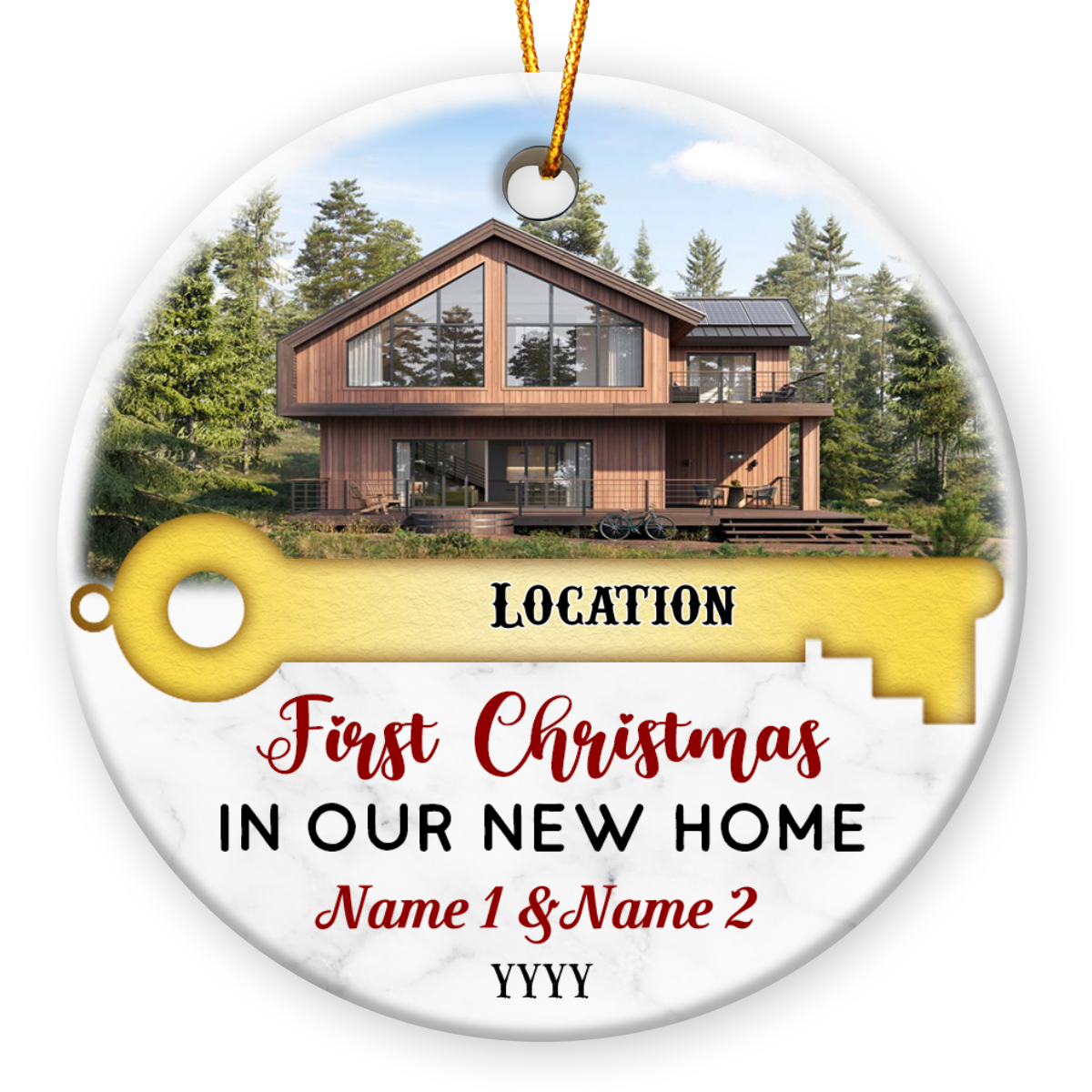 Custom Christmas New Home Photo Ornament Housewarming Gift Ideas