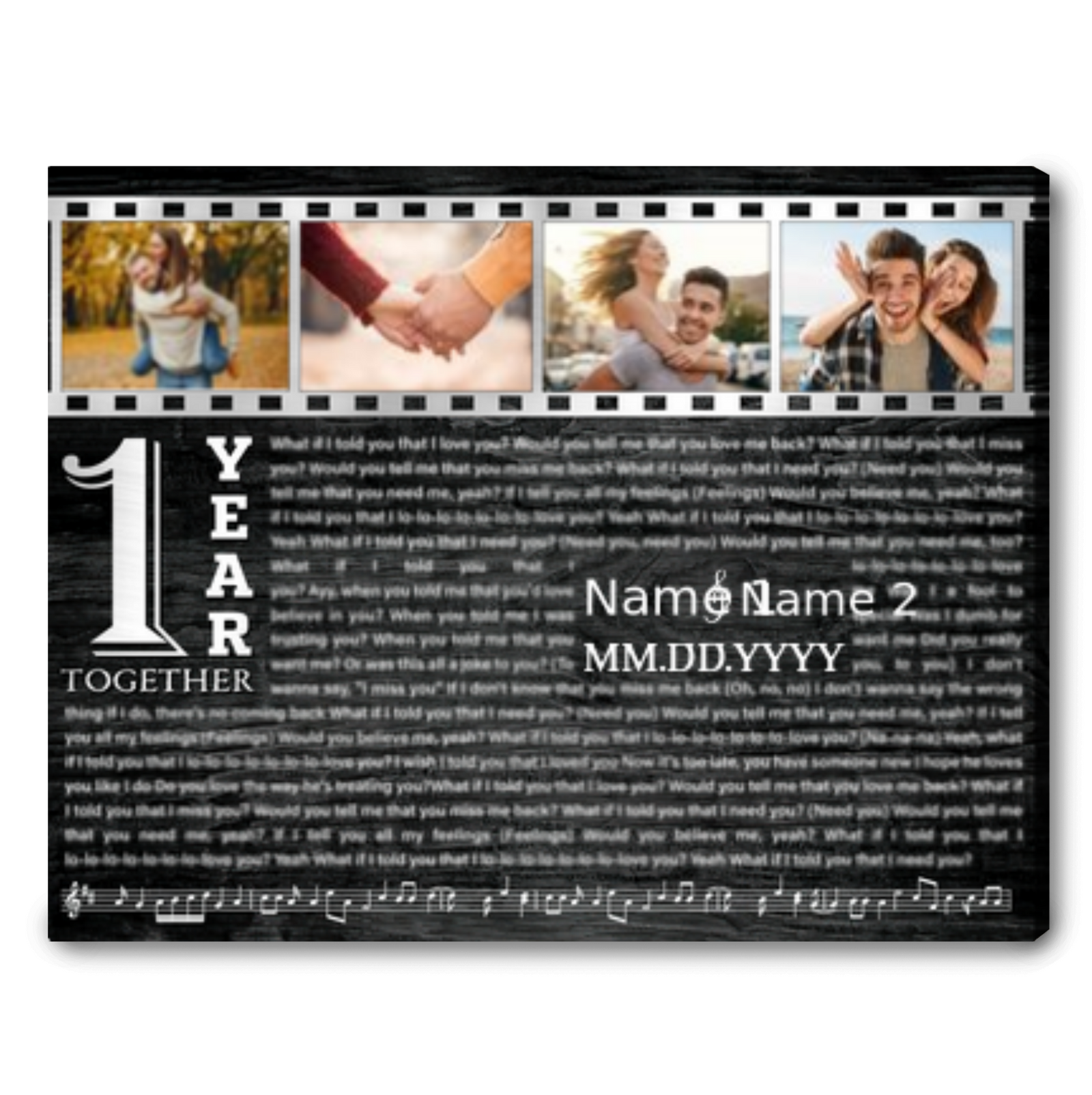 Personalized 1st Anniversary Gift For Him Unique Anniversary Gift For Couple Ideas