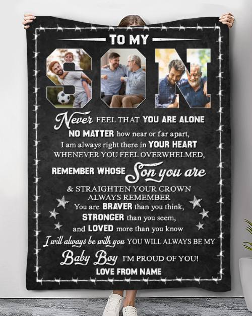 Best Christmas Gift For Son Customized Blanket Gift For Son From Mom