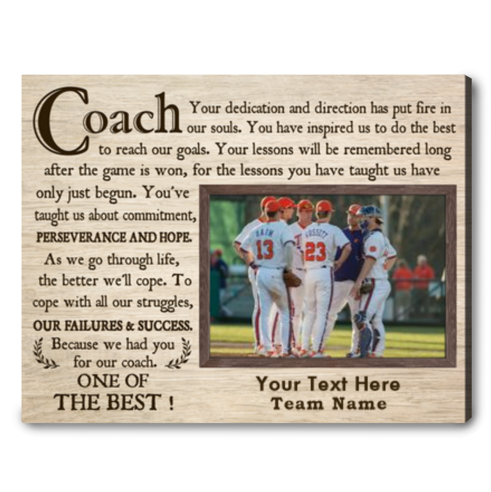 Gifts For Sports Coaches Ideas Personalized Coach Gift End Of Season Gift For Coach