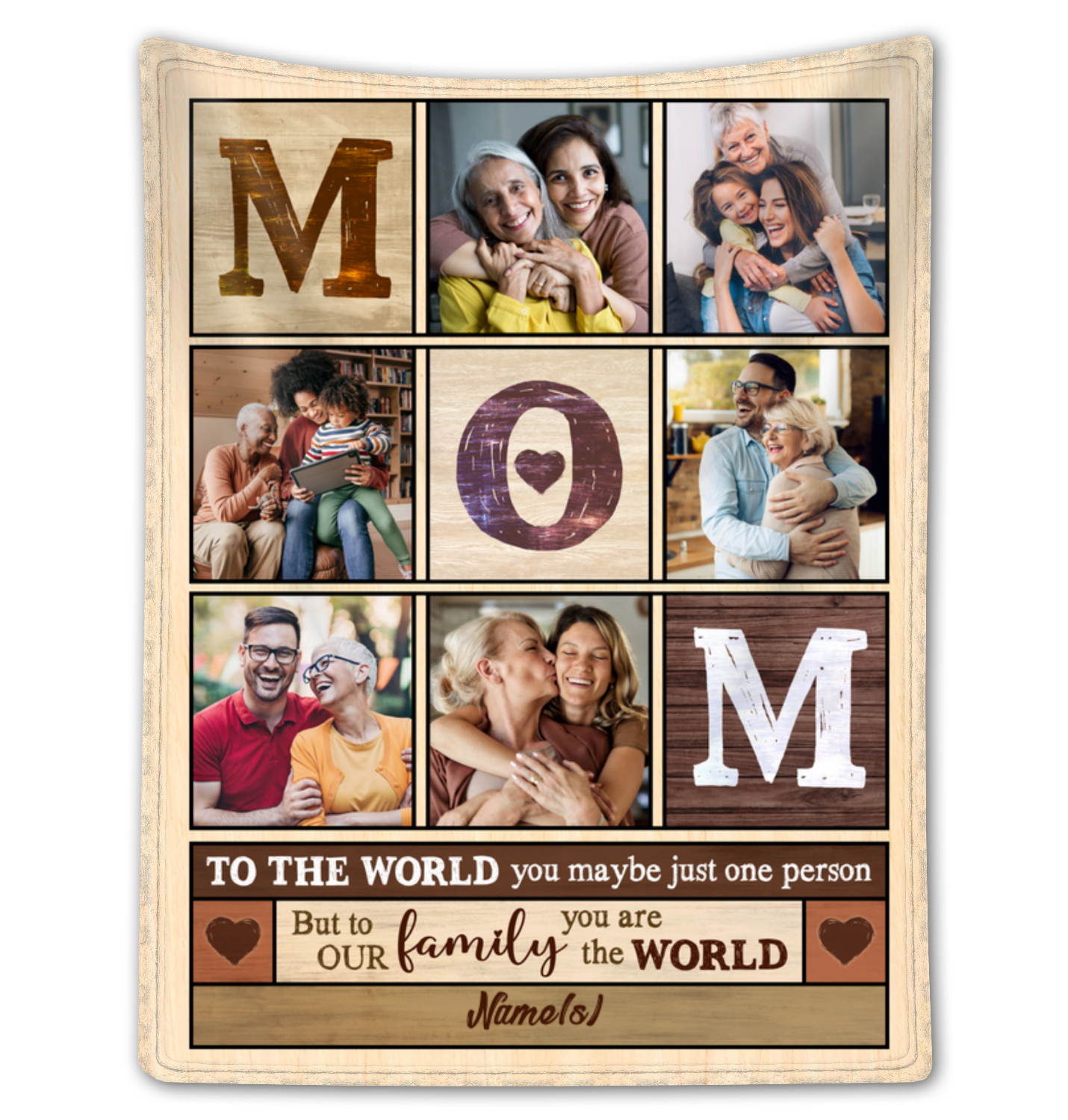 Sentimental Gifts For Mom Custom Christmas Mom Photo Blanket