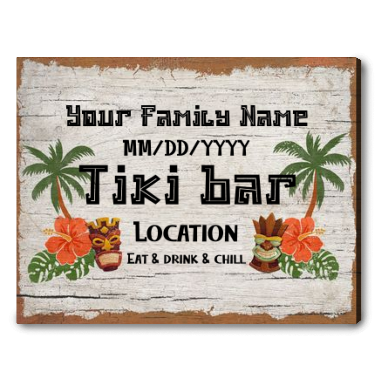 Personalized Tiki Bar Sign Seaside Tiki Bar Sign Outdoor Home Tiki Bar Decor 