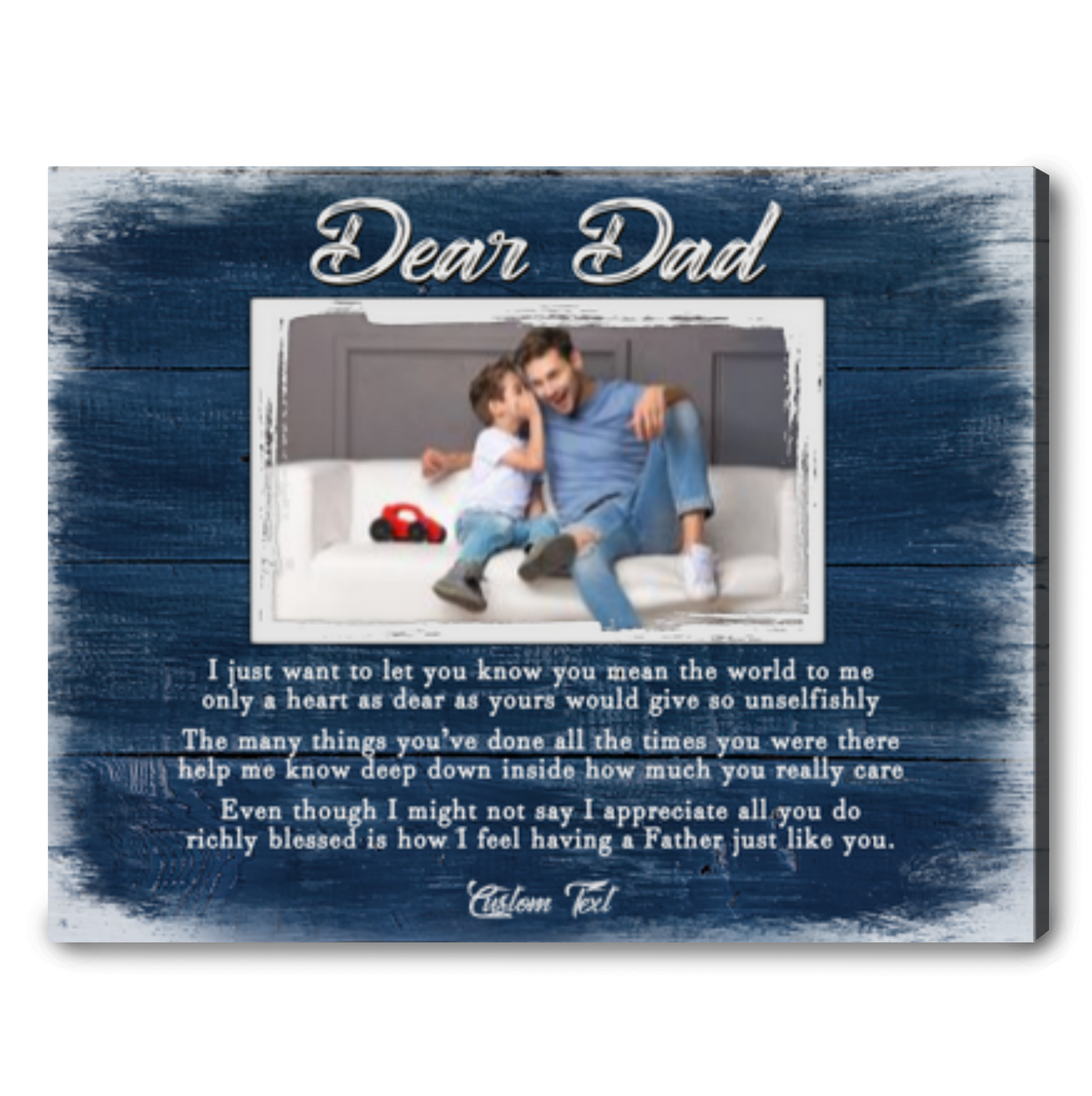 Fathers Day Poem Gift For Dad On Father's Day Customized Father's Gift