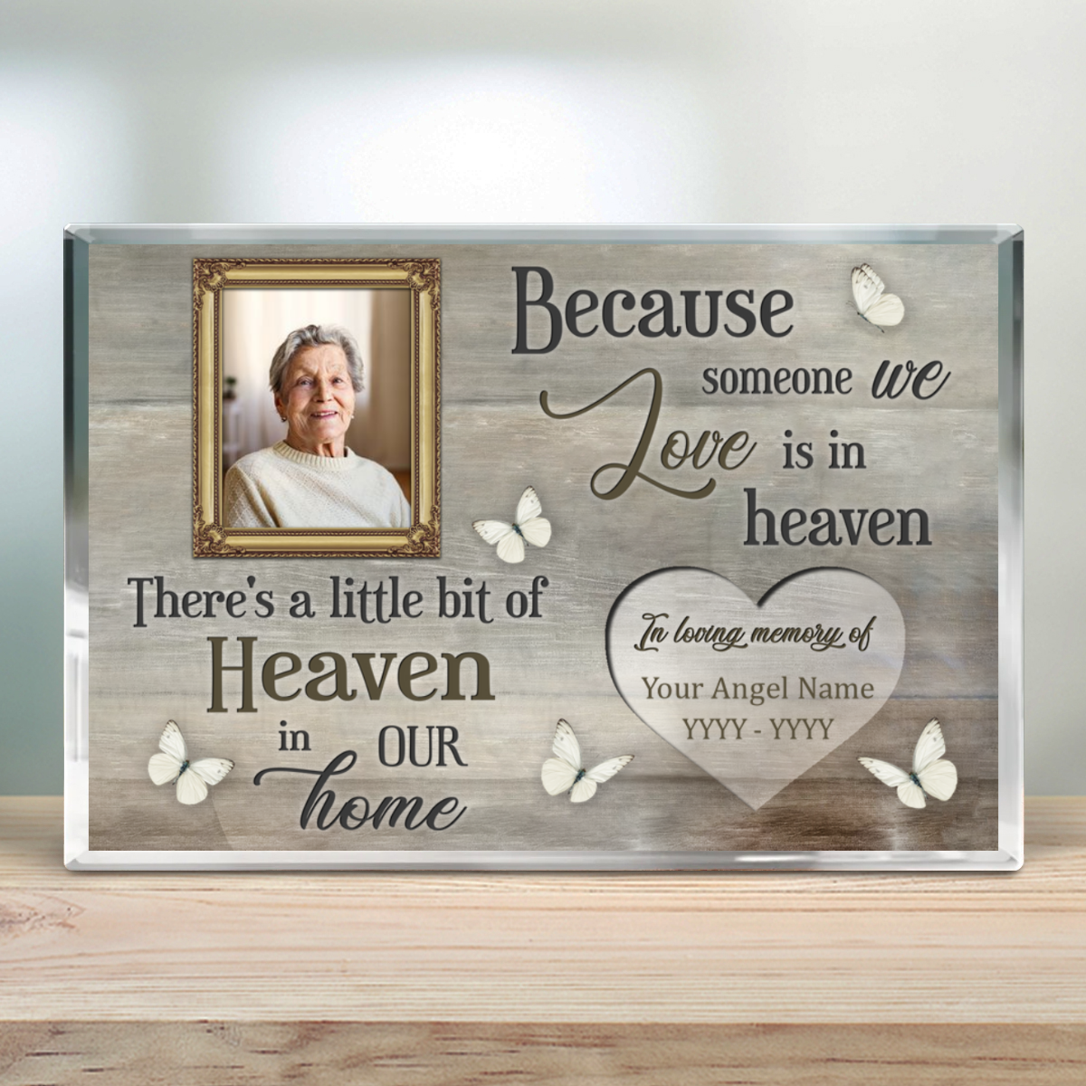 Unique Memorial Gifts Remembrance Personalized Acrylic Plaque